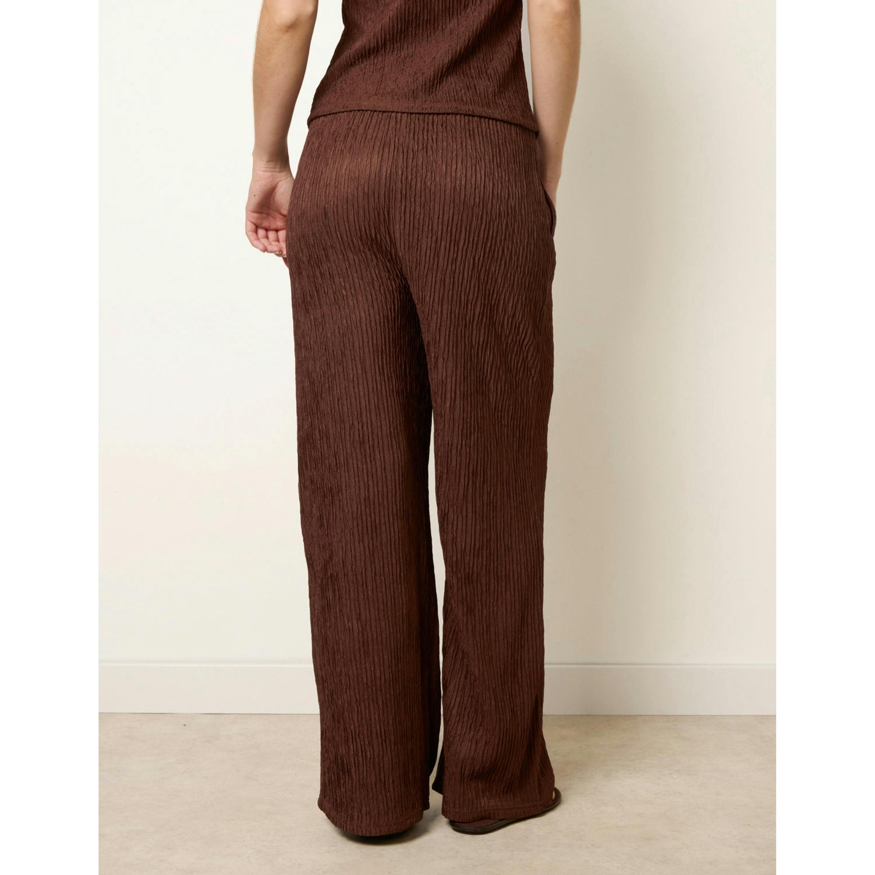 Blue Vanilla Wide Leg Trousers  in Brown , view 2 of 4