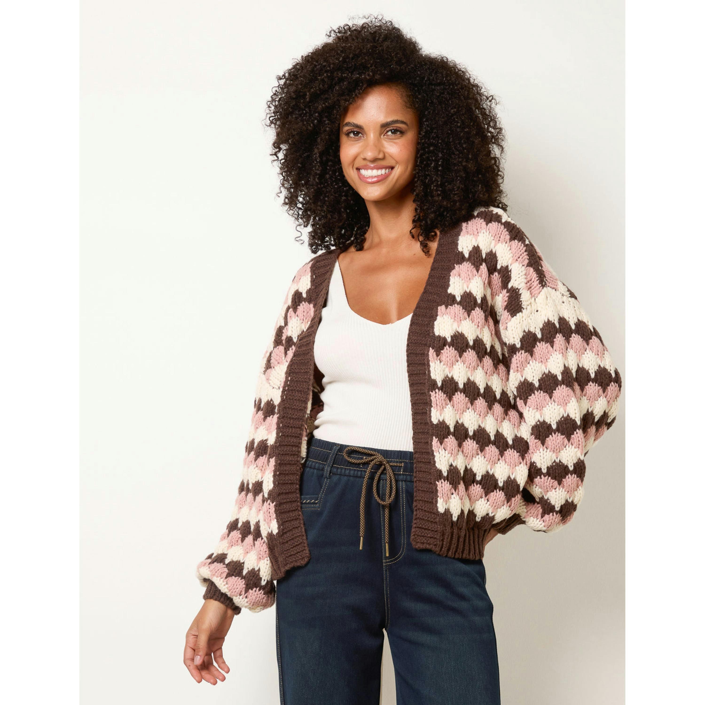 Blue Vanilla Multicoloured Striped Cardigan  in Multicolour , view 1 of 4