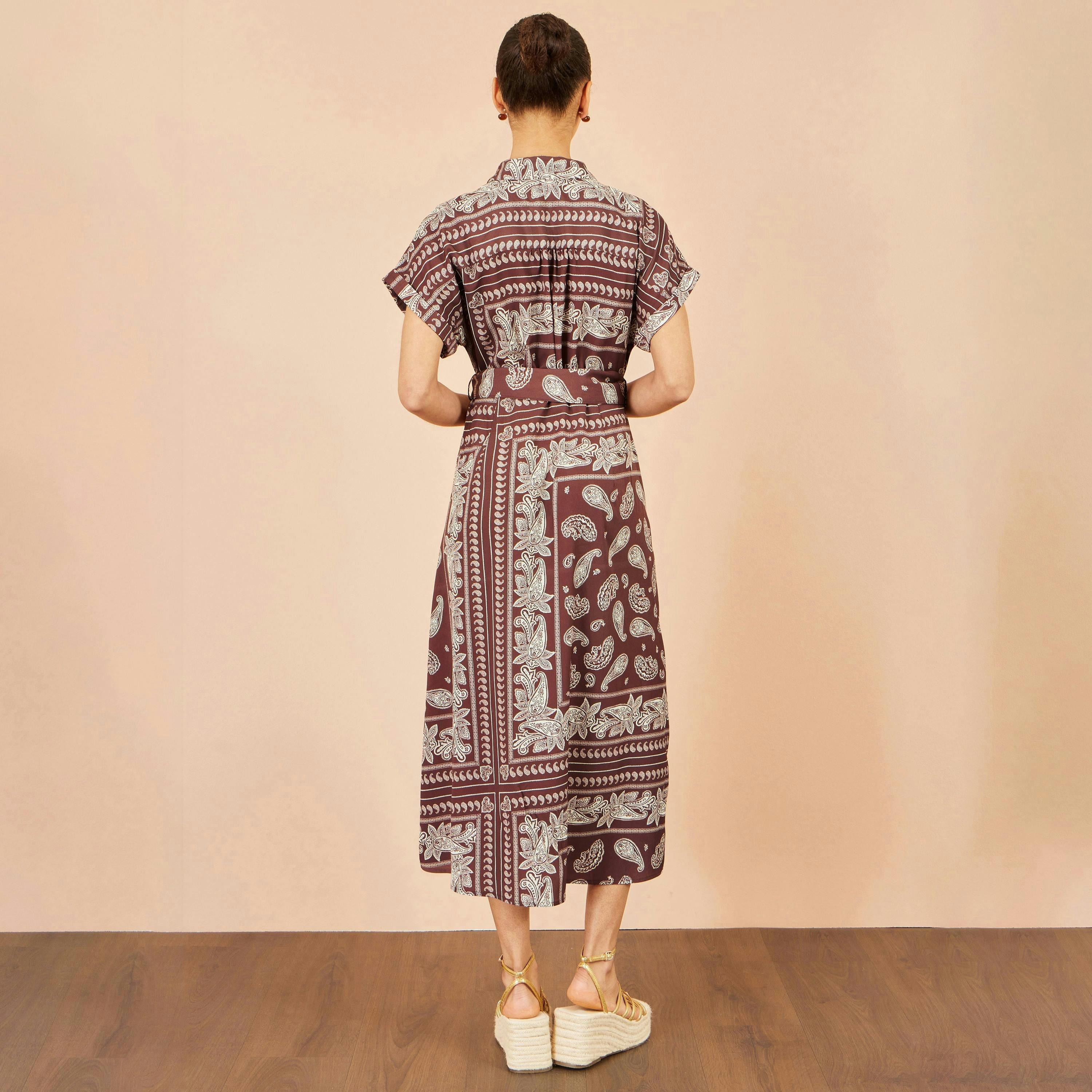 Yumi Navy Embroidered Floral Mesh Prom Dress , view 4 of 6