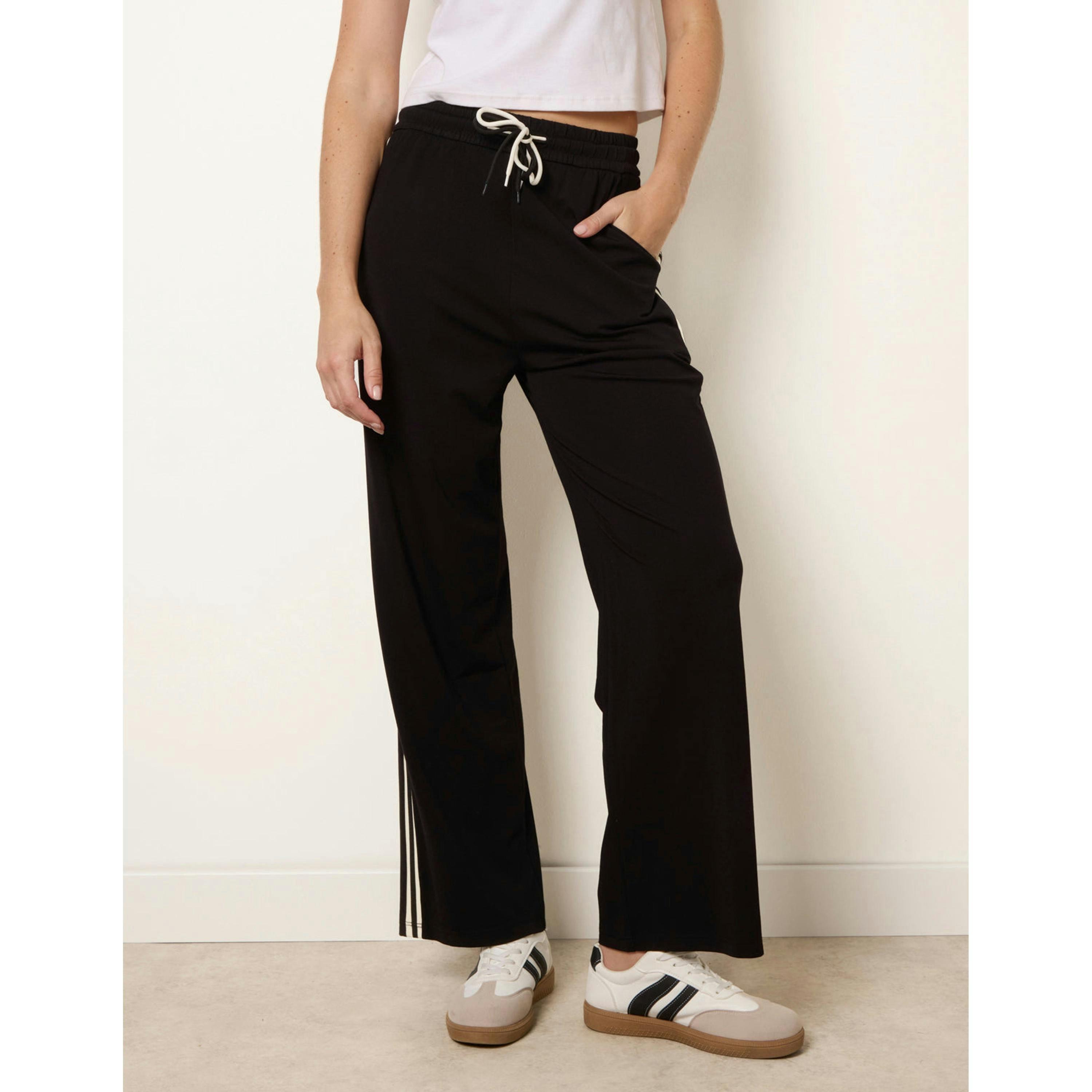 Blue Vanilla Side Stripes Pants  in Black , view 3 of 4