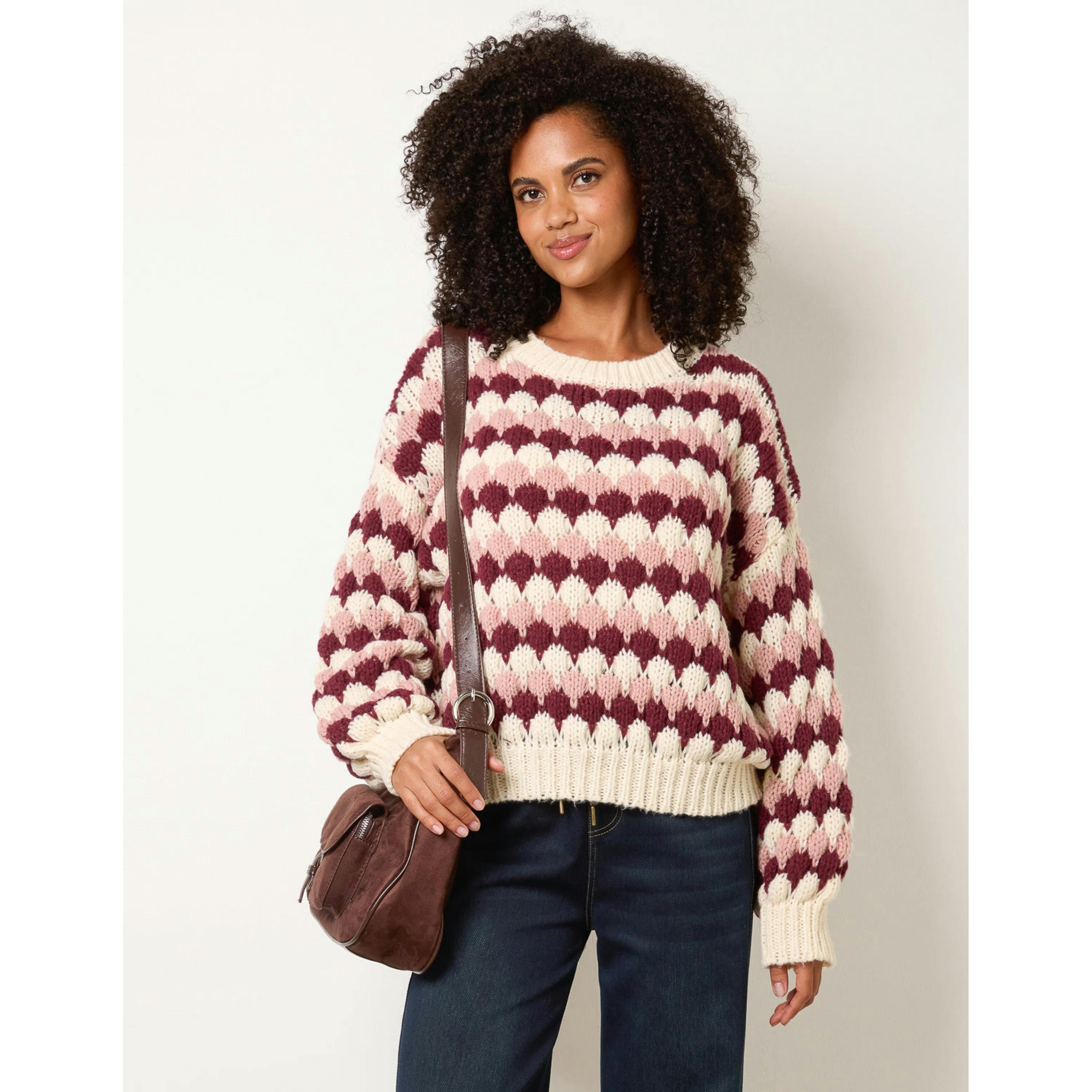 Blue Vanilla Round Neck Jumper  in Beige , view 1 of 4