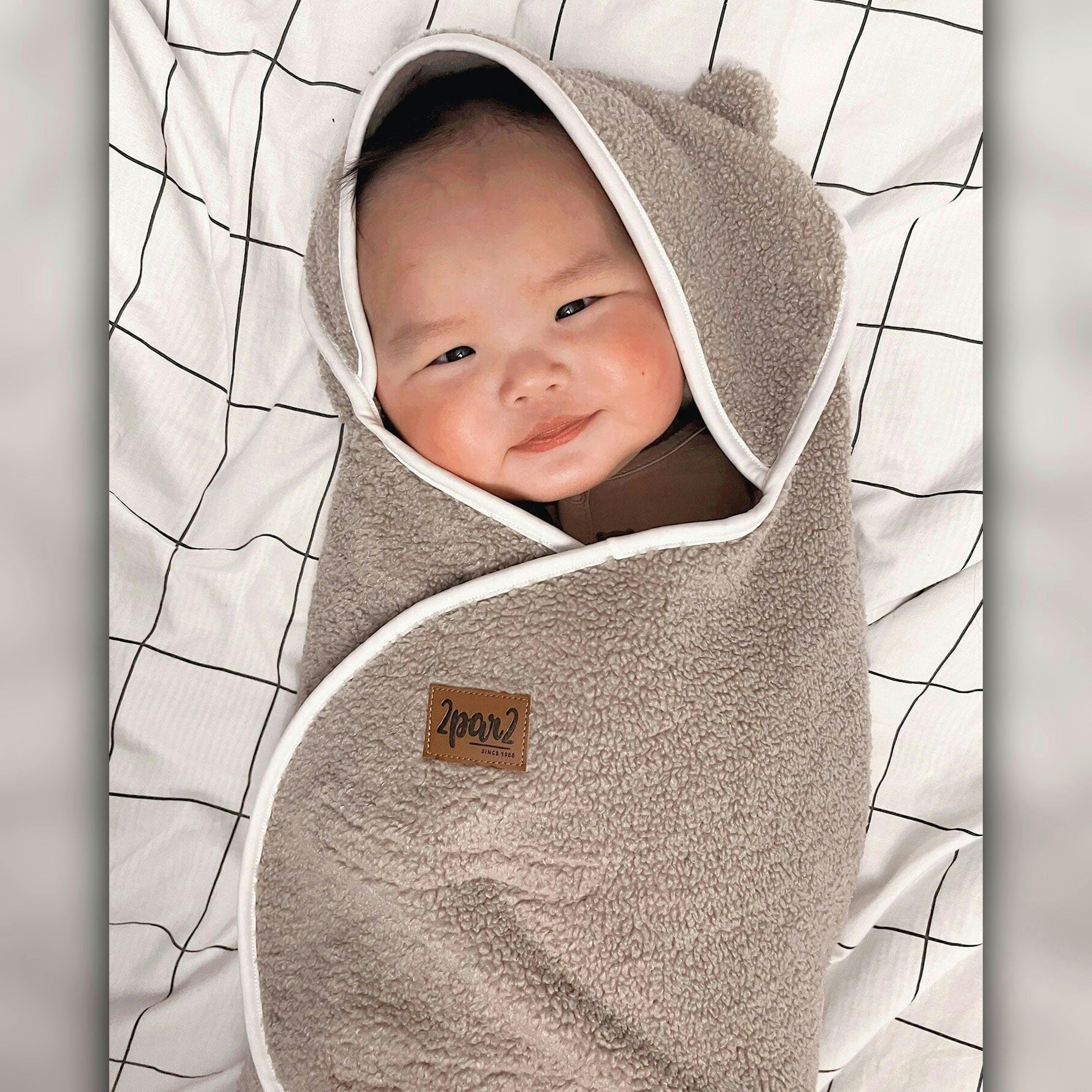 Baby Cocoon Brown Blanket For Car Seat and Stroller , view 2 of 5
