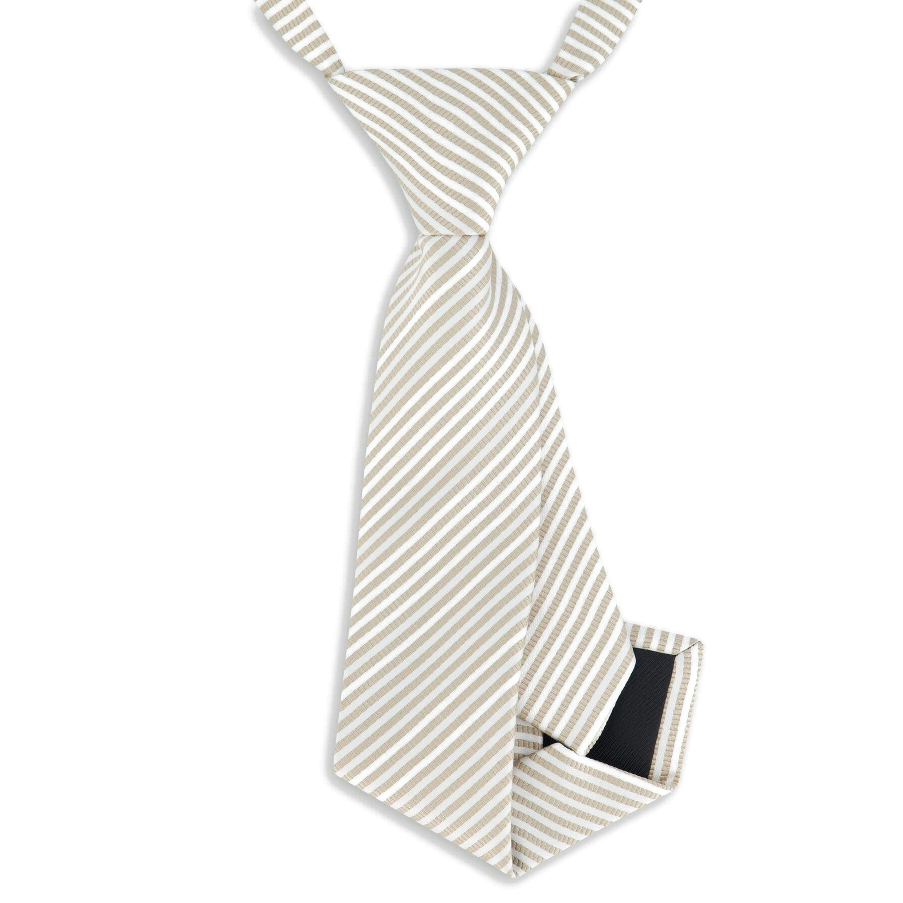 Neck Tie Light Taupe Striped , view 5 of 5