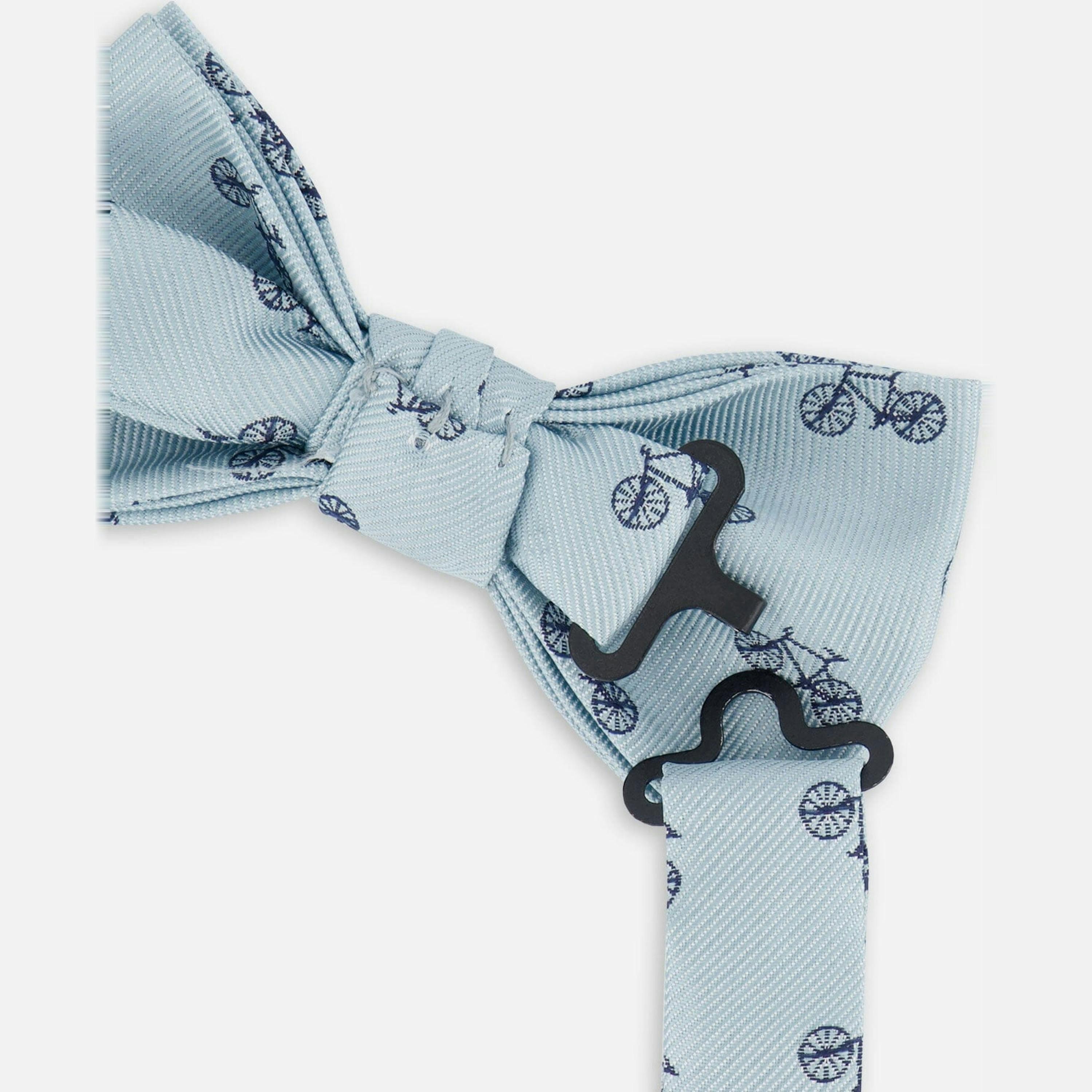 Bow Tie Pale Blue With Bicycle , view 3 of 3