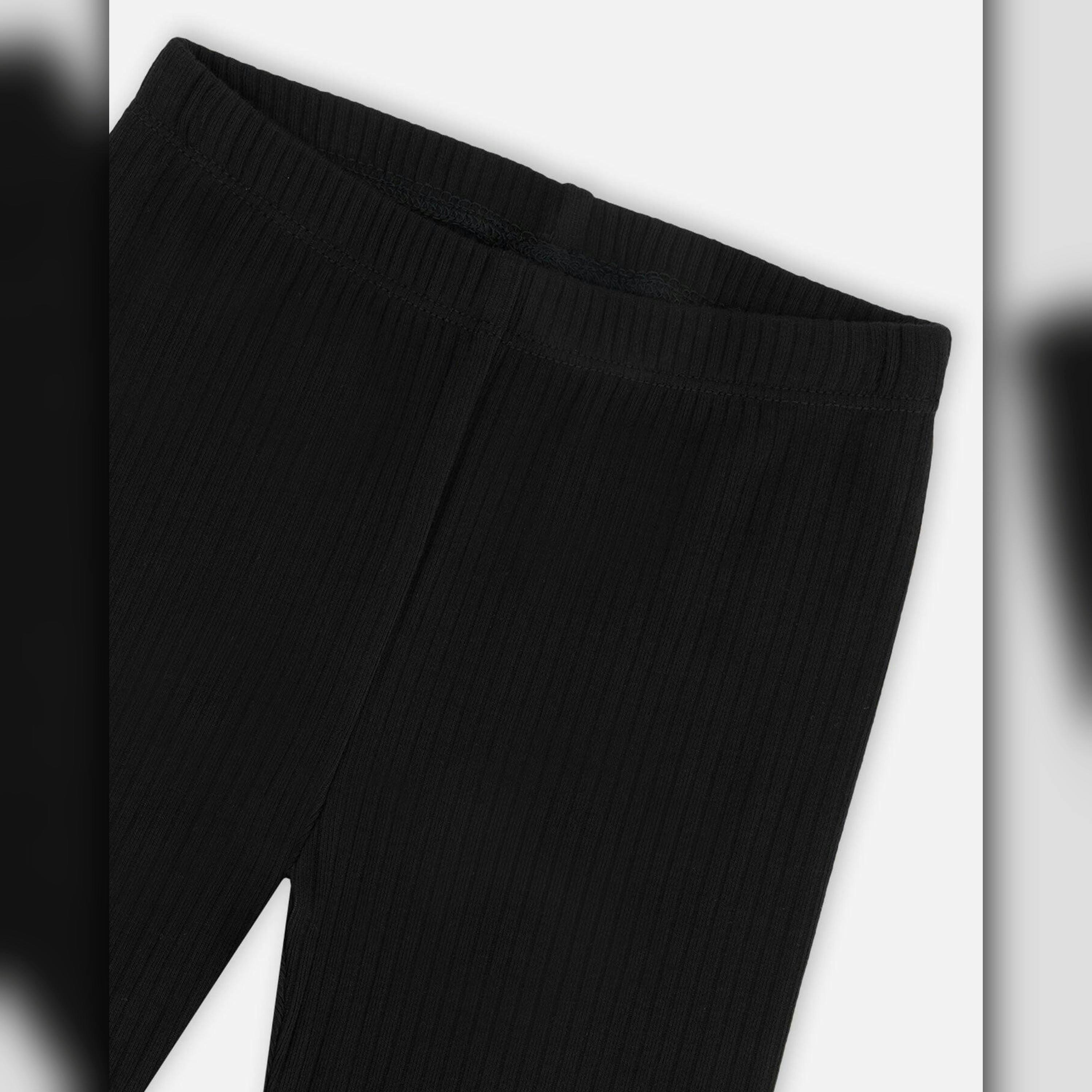 Ribbed Leggings Black , view 3 of 3