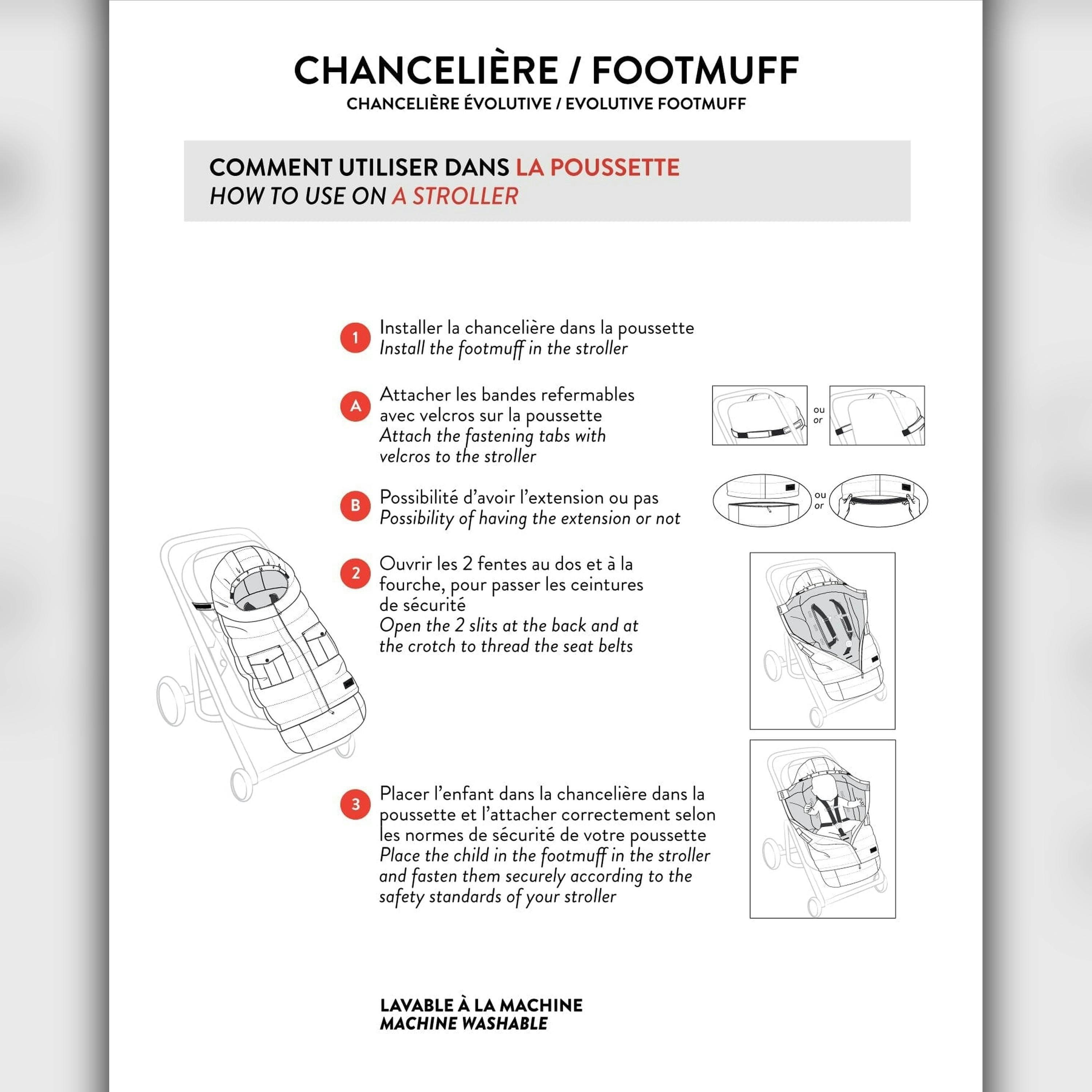 Evolutive Baby Footmuff Designed For Car Seat And Stroller Chanterelle , view 2 of 4
