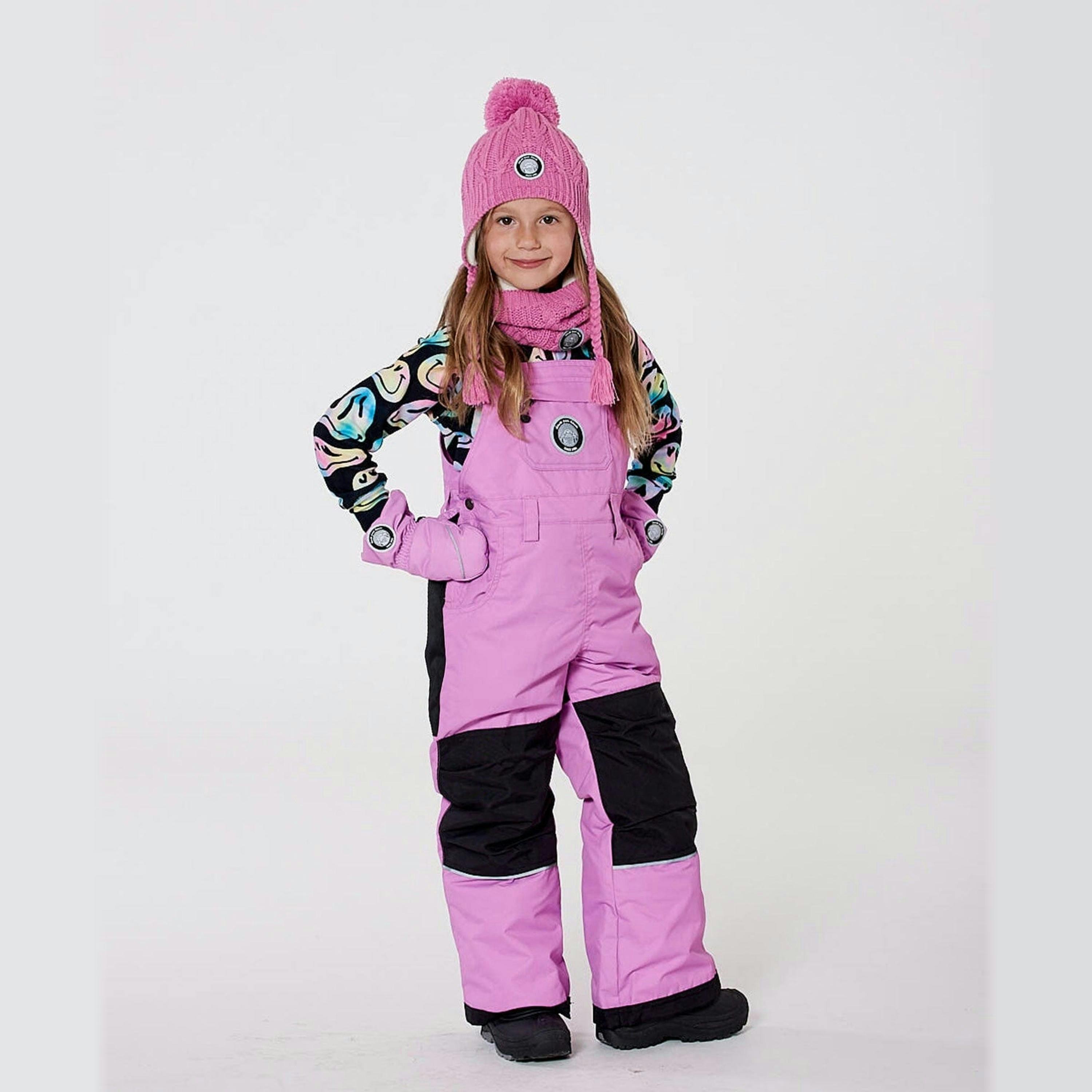 Solid Play Overall Snow Bib Purple , view 2 of 5