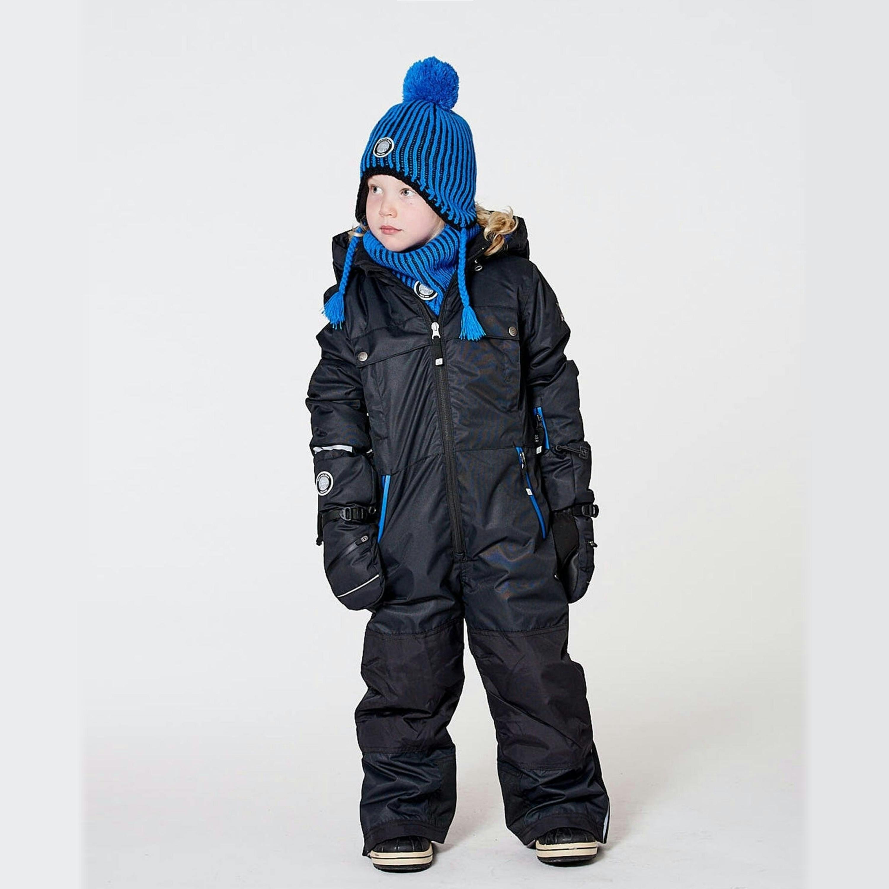 Solid One-Piece Teknik Snowsuit Black , view 2 of 6