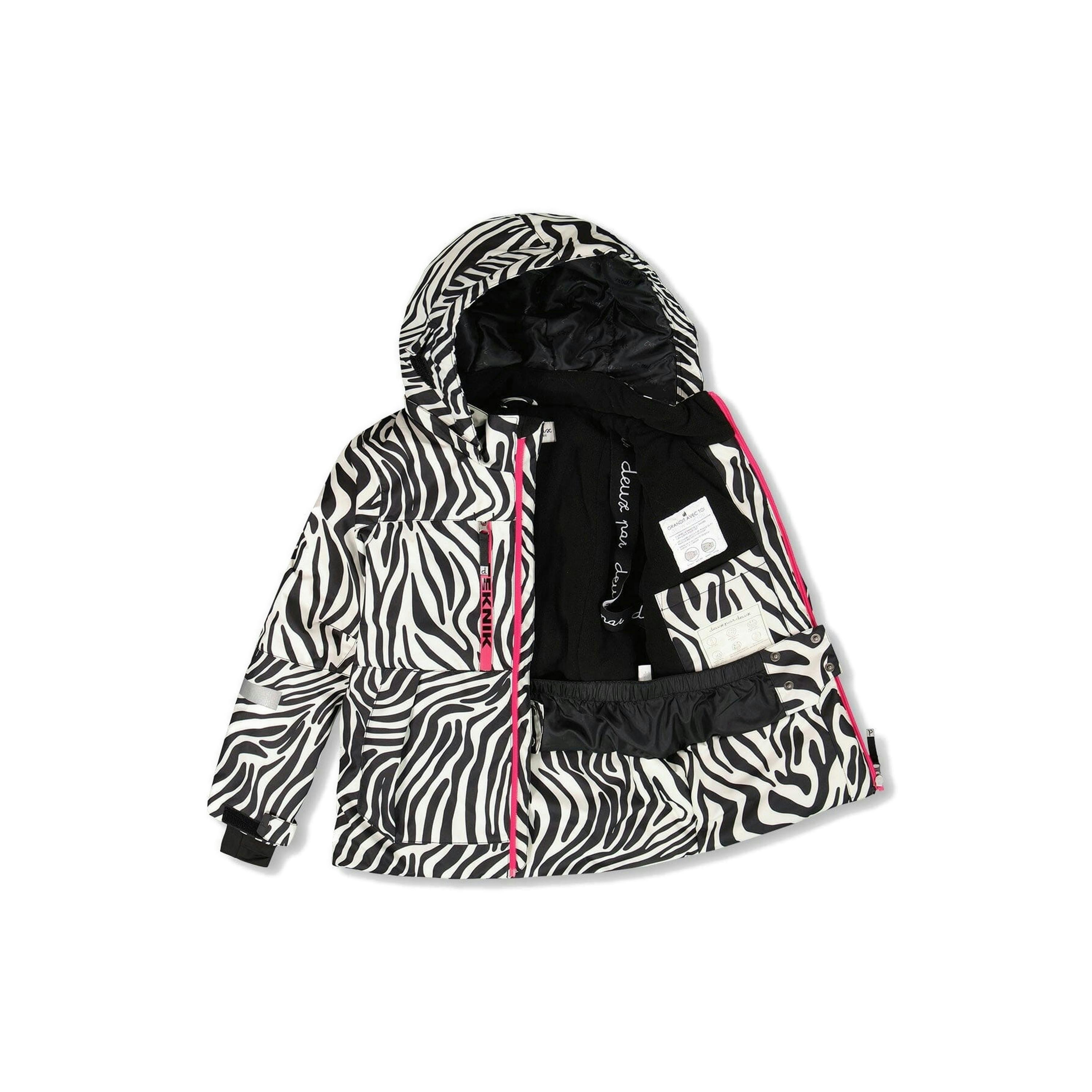 Two-Piece Teknik Snowsuit Zebra Print , view 3 of 6