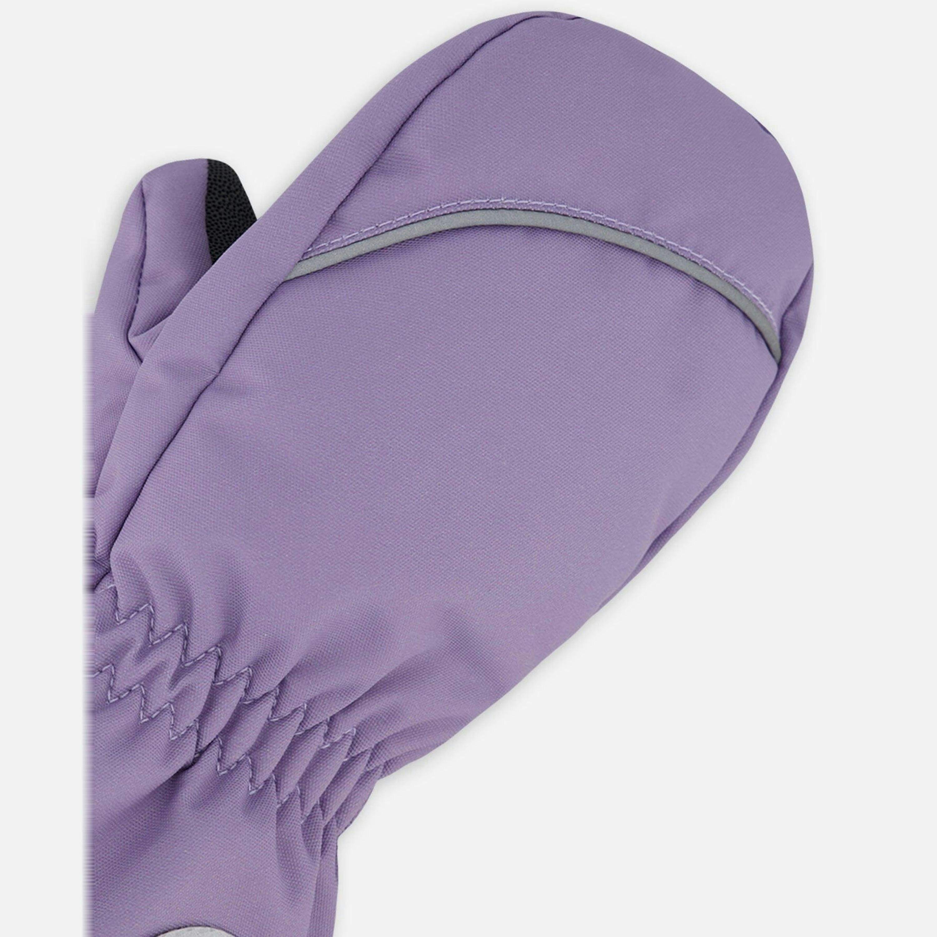 Winter Mittens Play Purple Gray , view 3 of 5