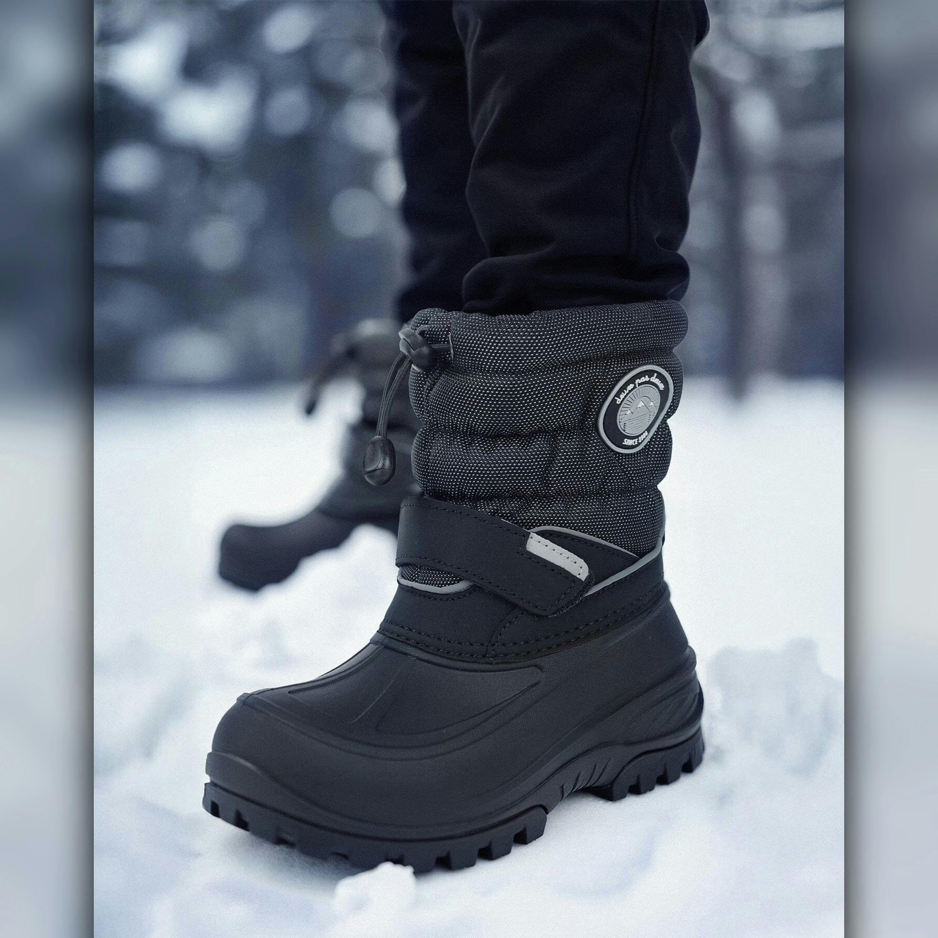 Winter Boots Solid Black , view 2 of 6
