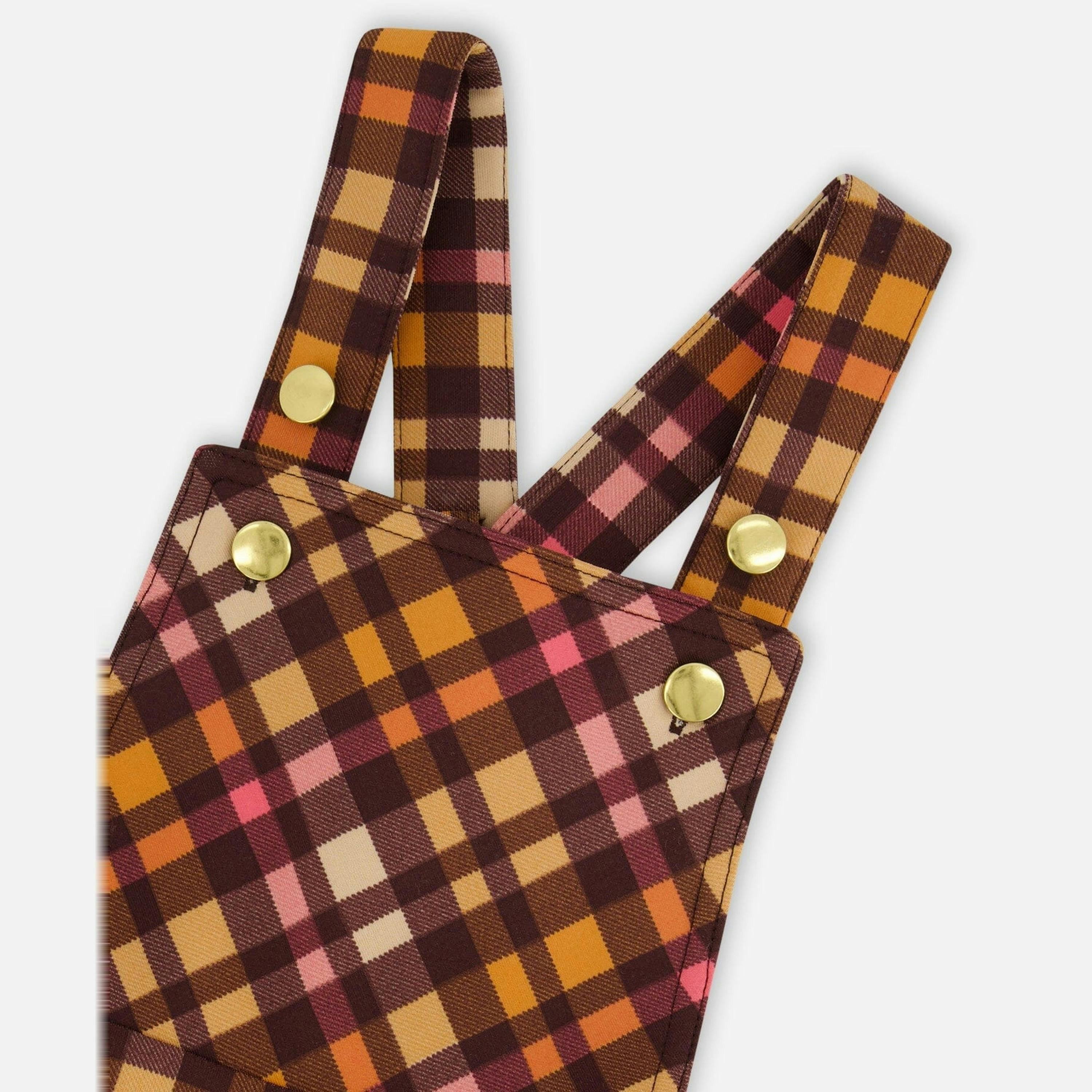 Milano Shortall Plaid Magenta And Brown , view 5 of 5