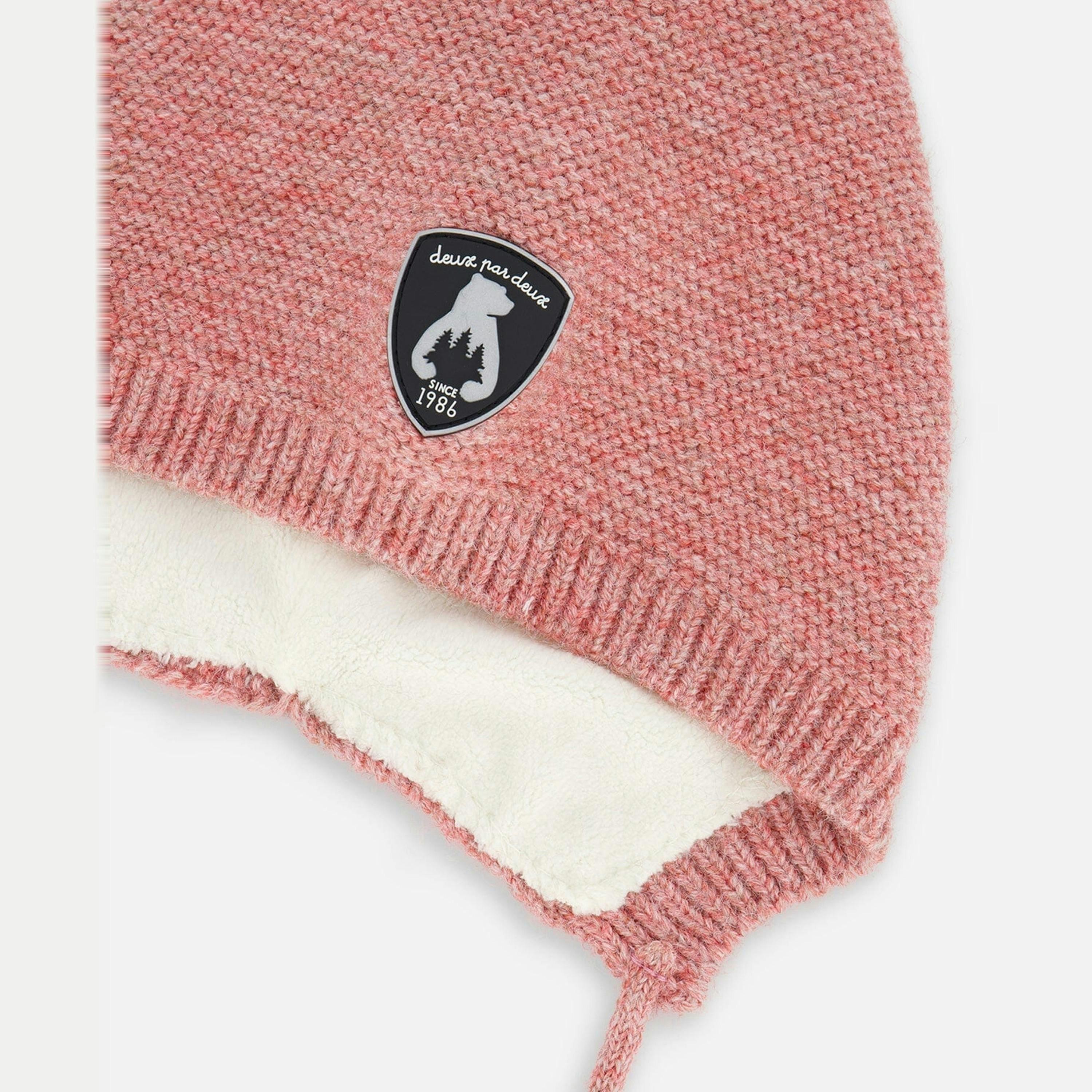 Baby Pointed Knit Hat In Pink , view 2 of 3