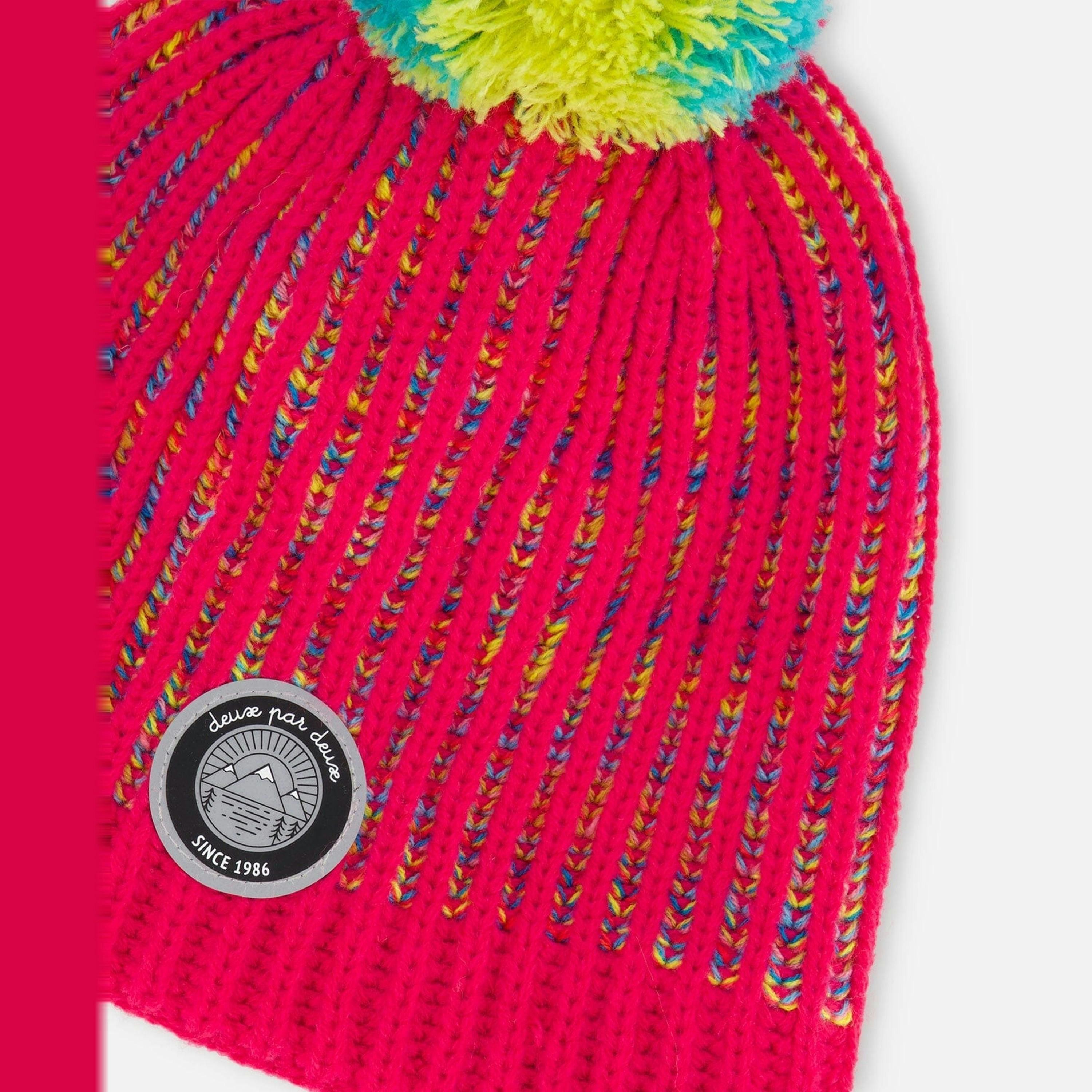 Knit Hat Pink And Multicolor , view 4 of 5