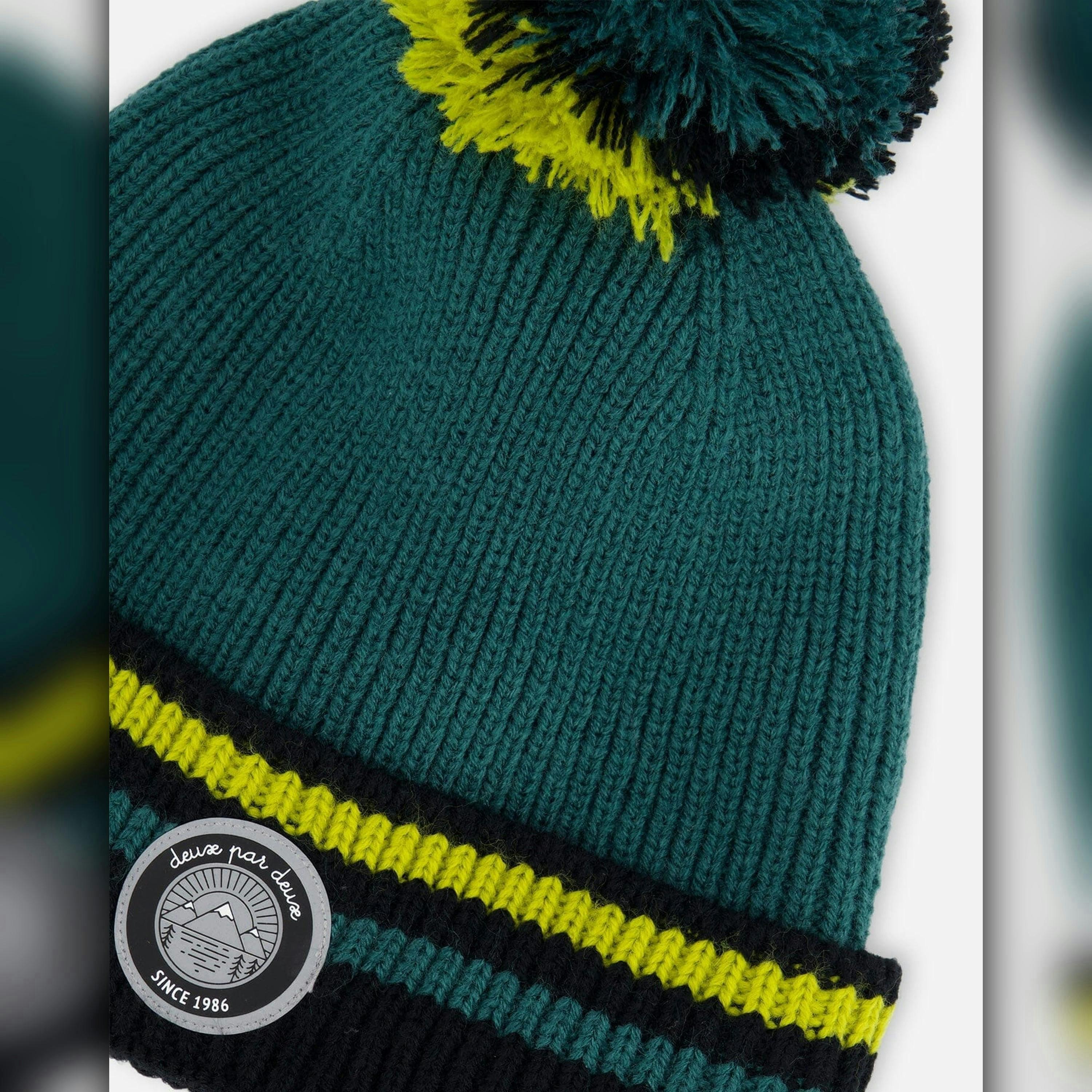 Knit Hat Forest Green , view 5 of 6
