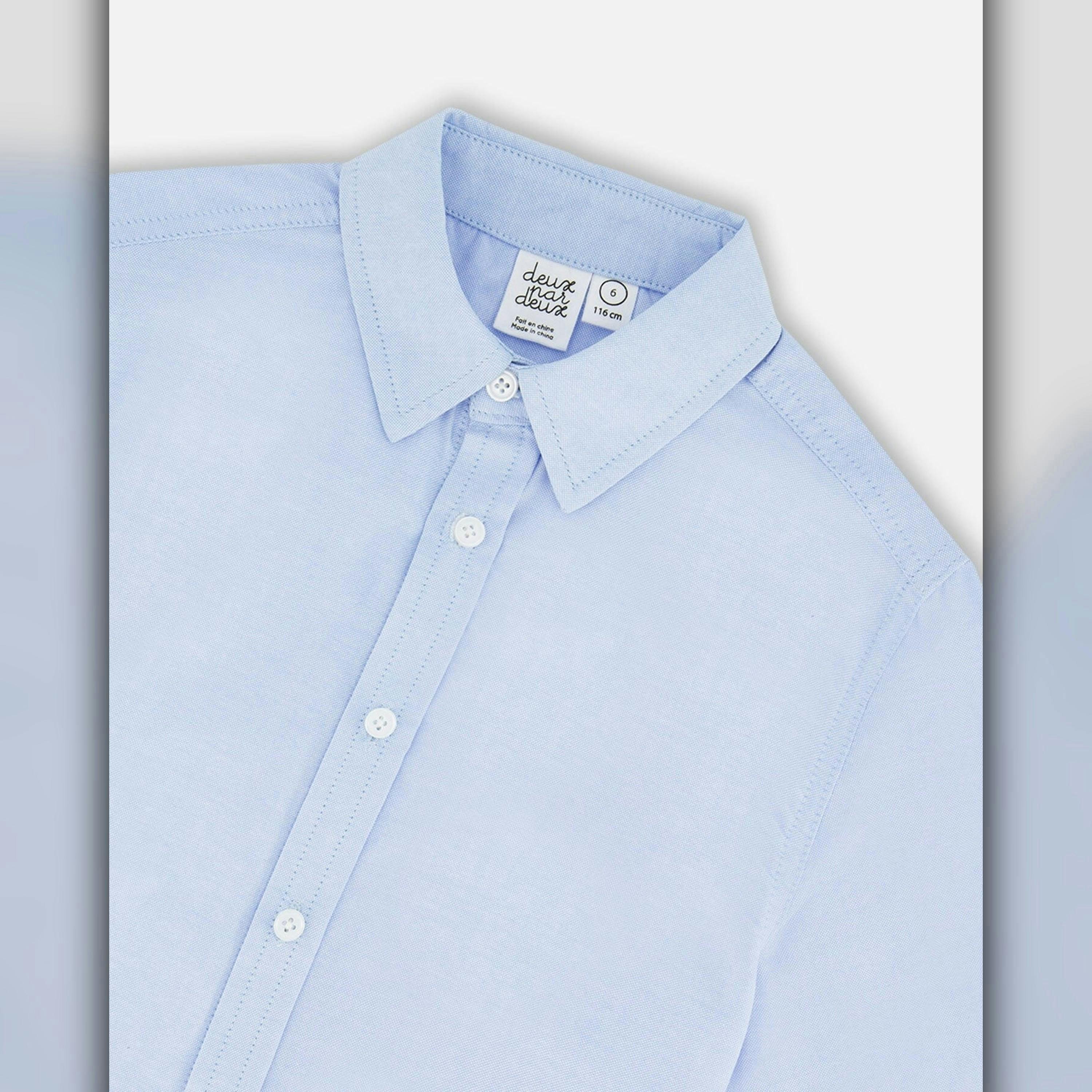 Long Sleeve Button Down Shirt Pale Blue , view 5 of 5