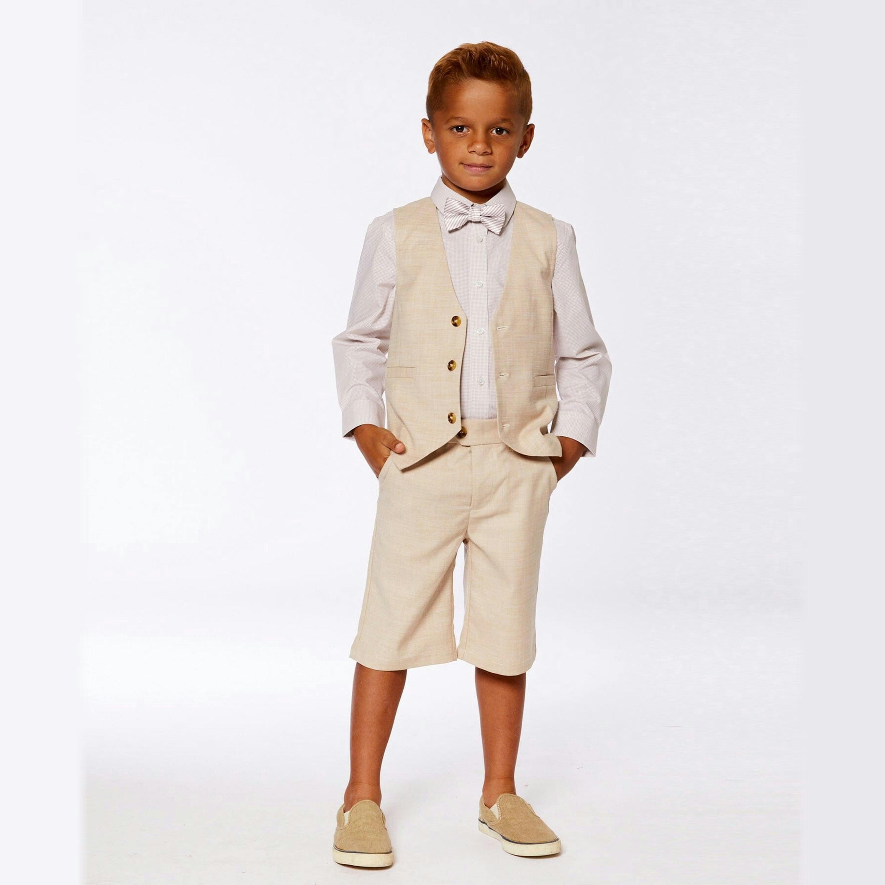 Slant Pocket Bermuda Shorts Light Taupe , view 2 of 5