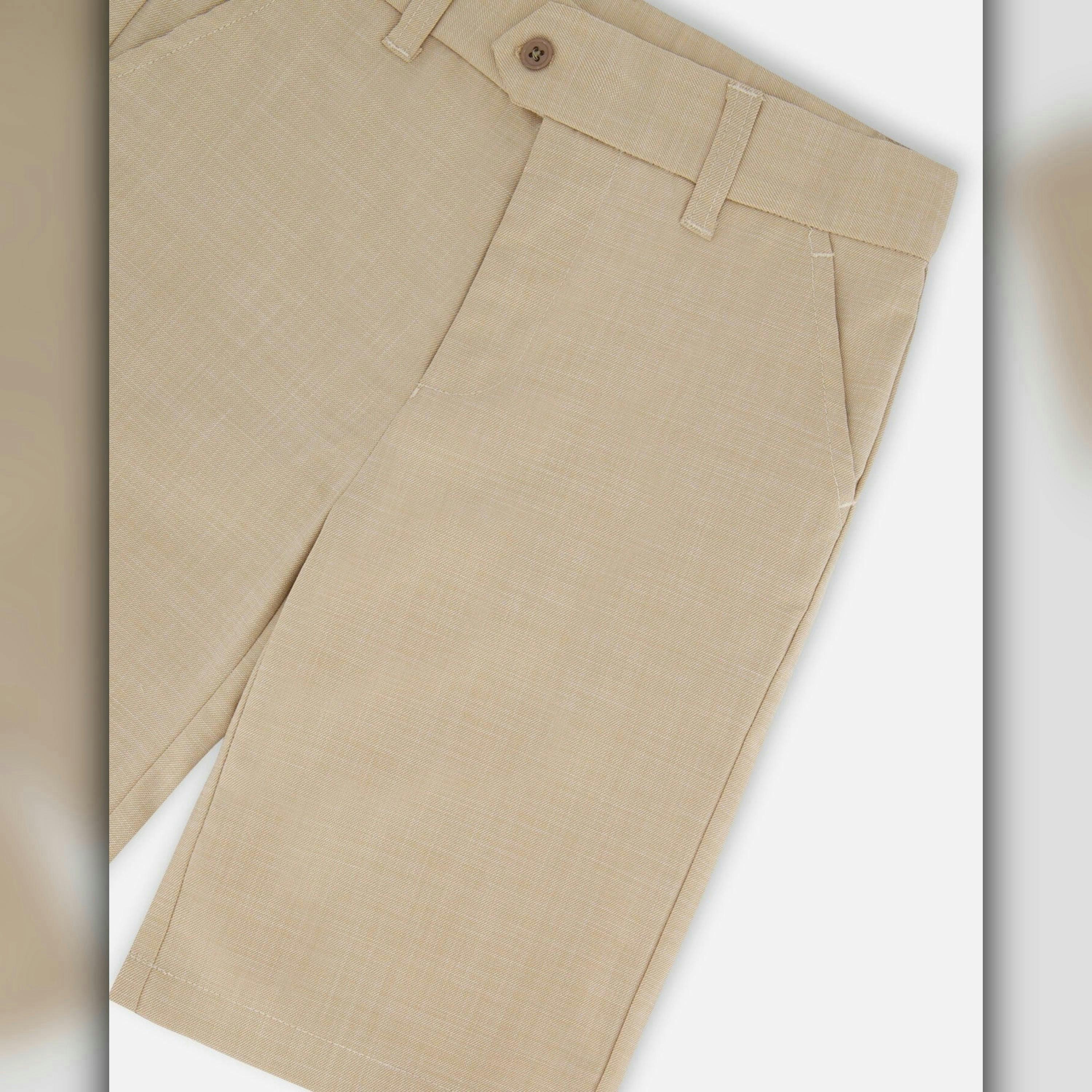 Slant Pocket Bermuda Shorts Light Taupe , view 5 of 5