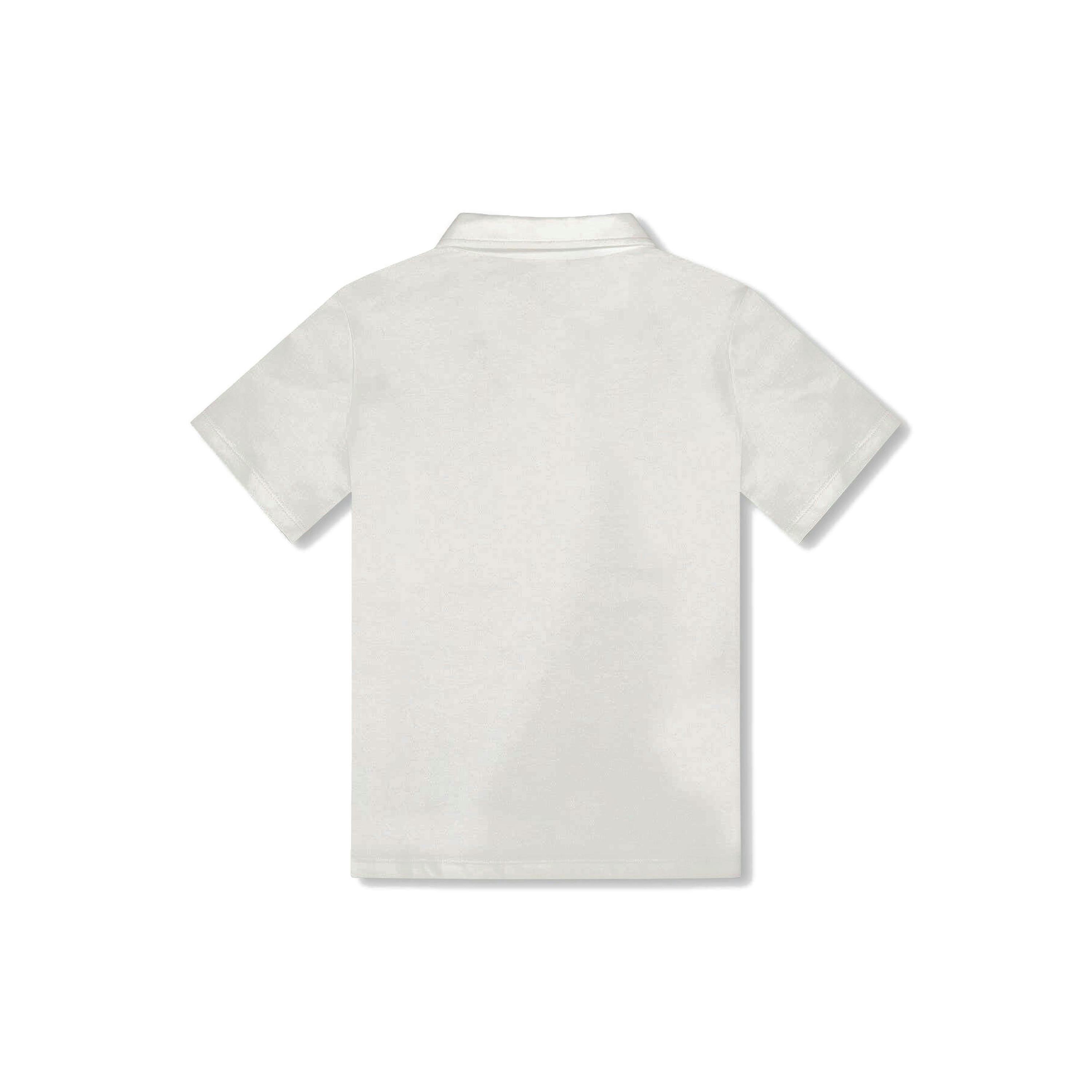 Short Sleeve Polo Shirt White , view 3 of 4