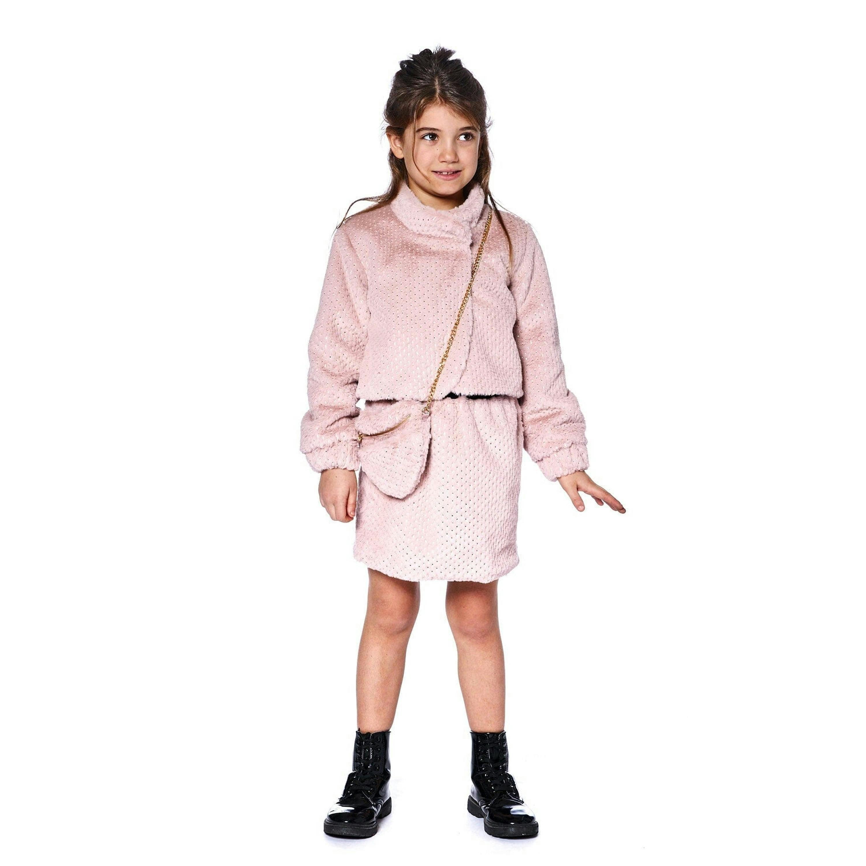 Fake Fur Skirt Pink , view 2 of 5