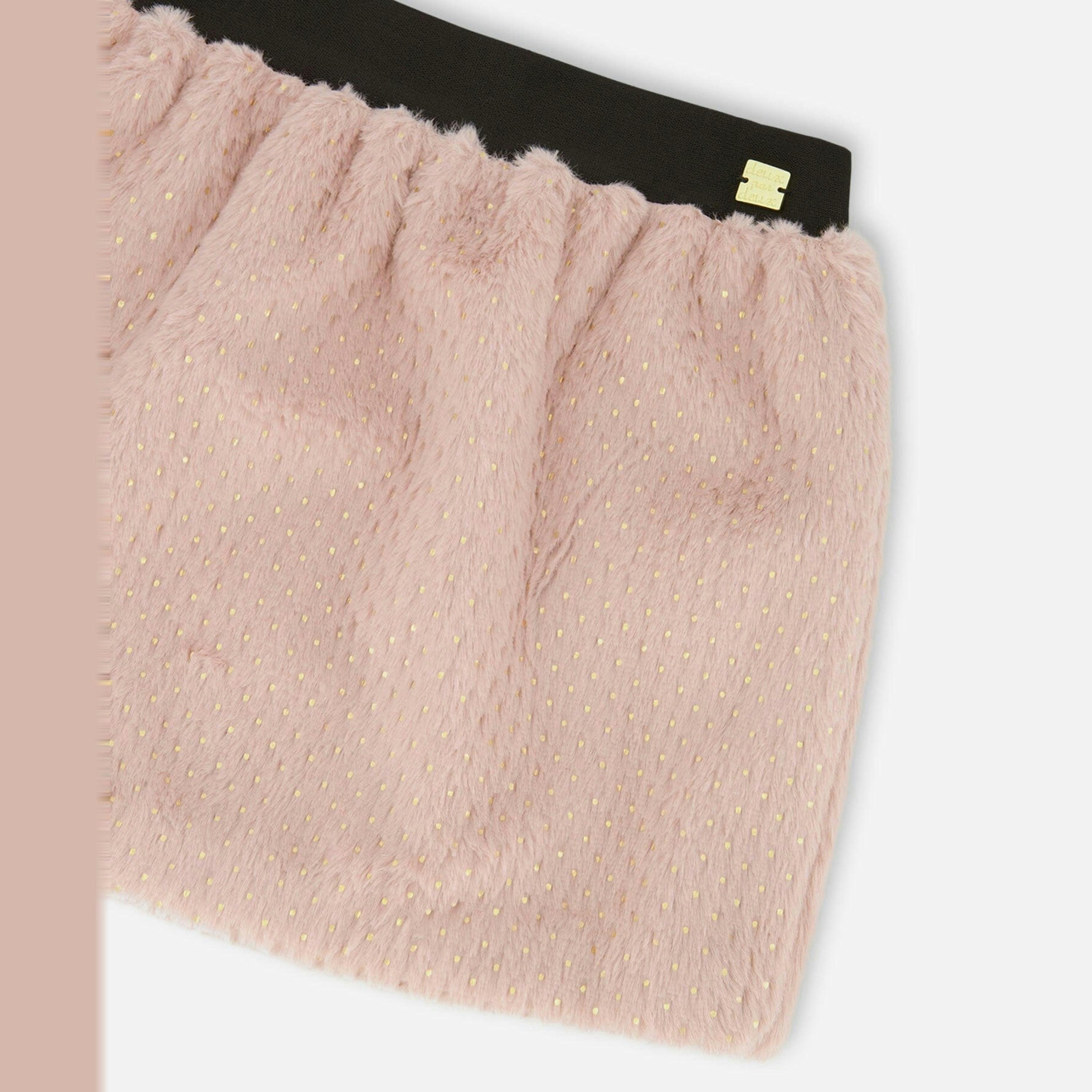 Fake Fur Skirt Pink , view 4 of 5