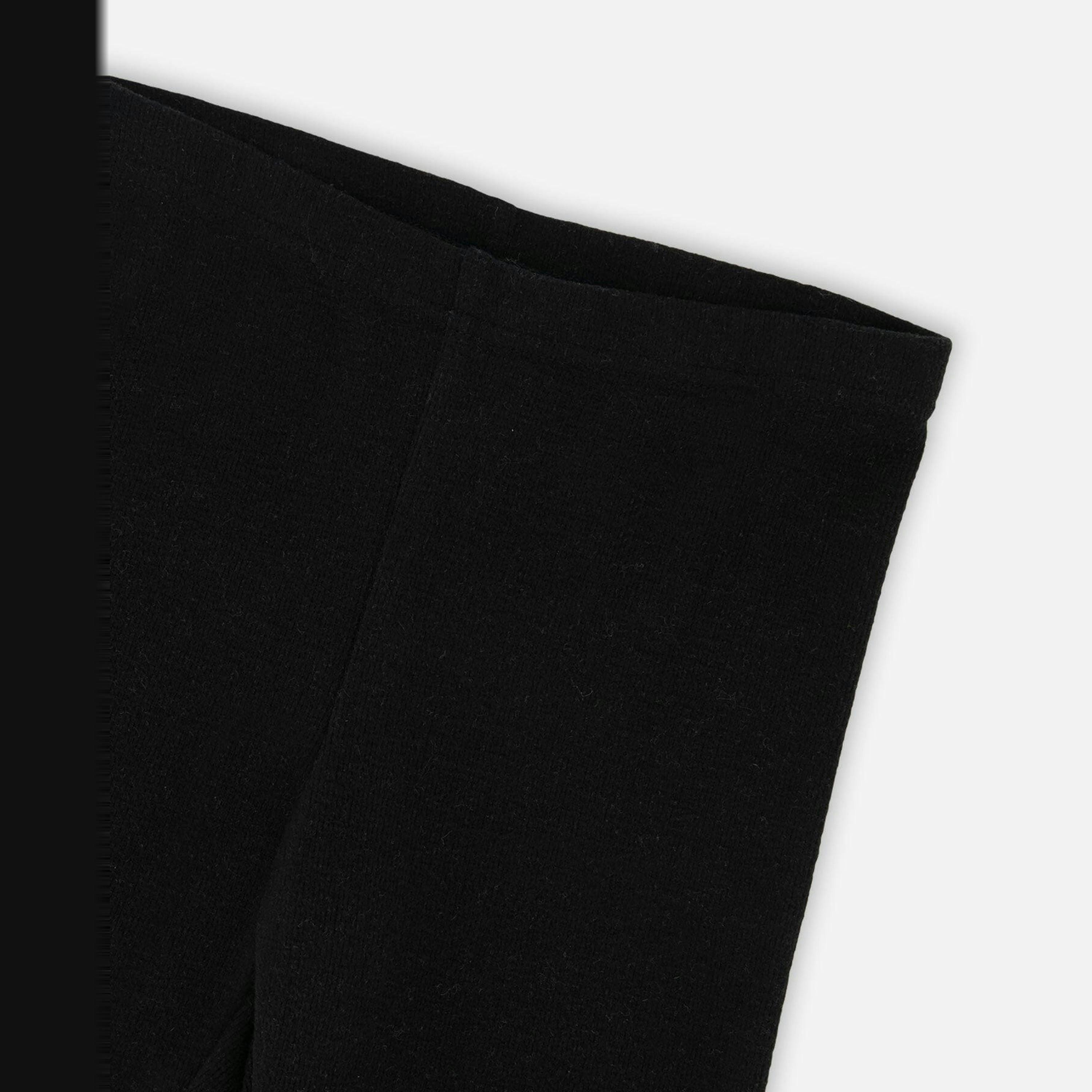 Super Soft Ribbed Leggings Black , view 3 of 4