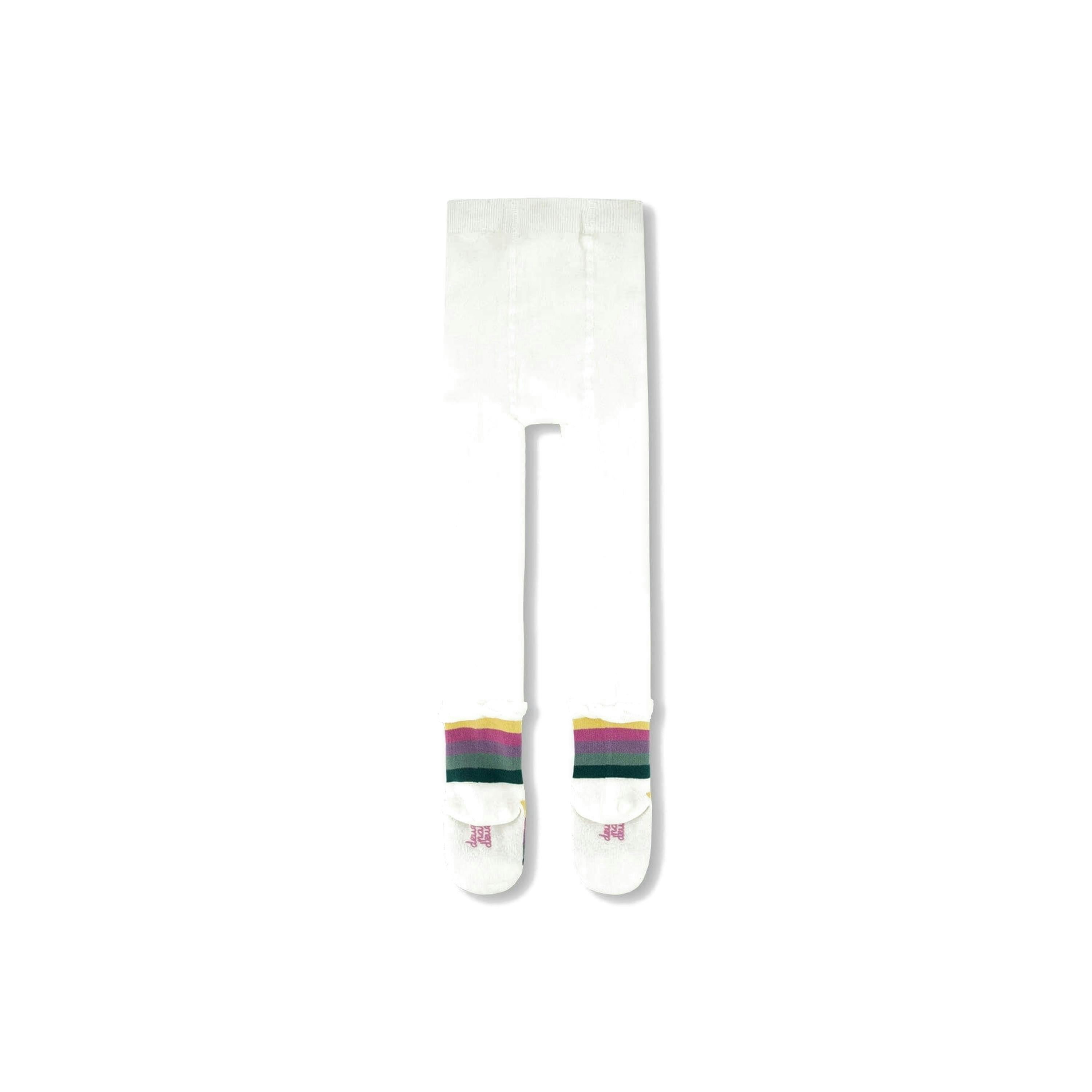 Striped Footed Knit Tights Off-White , view 3 of 5