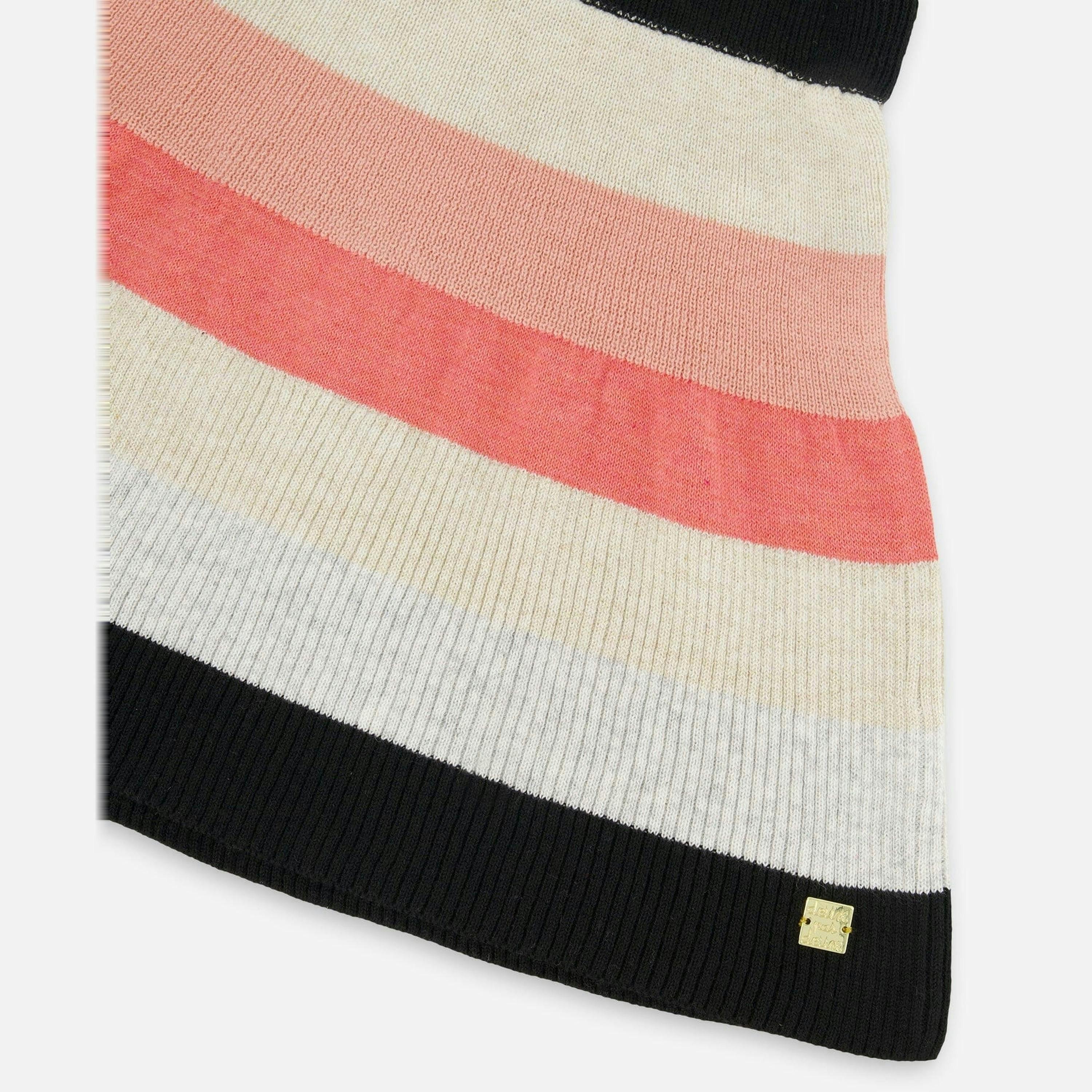 Striped Knit Skirt Beige Black And Pink , view 4 of 5