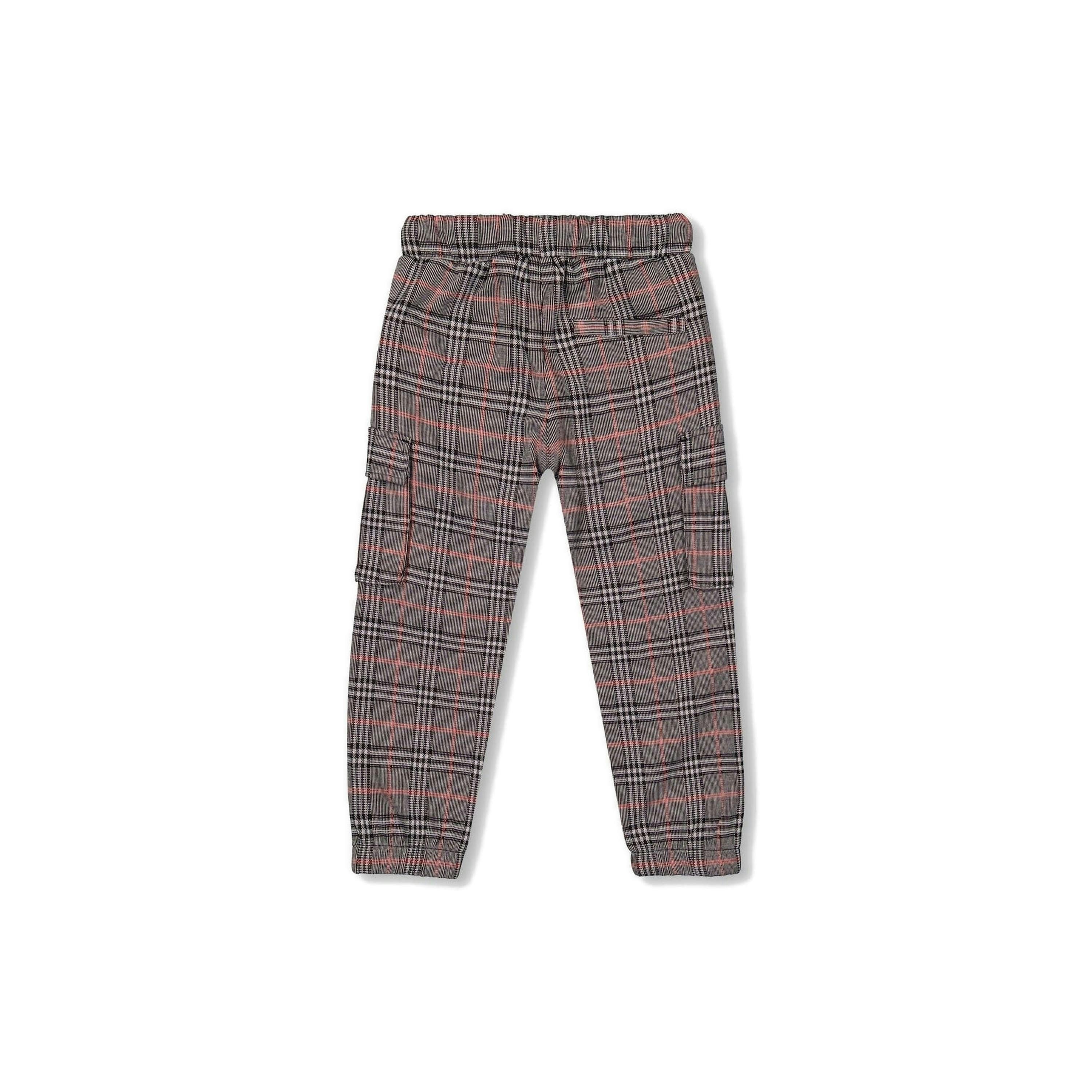 Plaid Cargo Pant Gray And Black , view 3 of 5