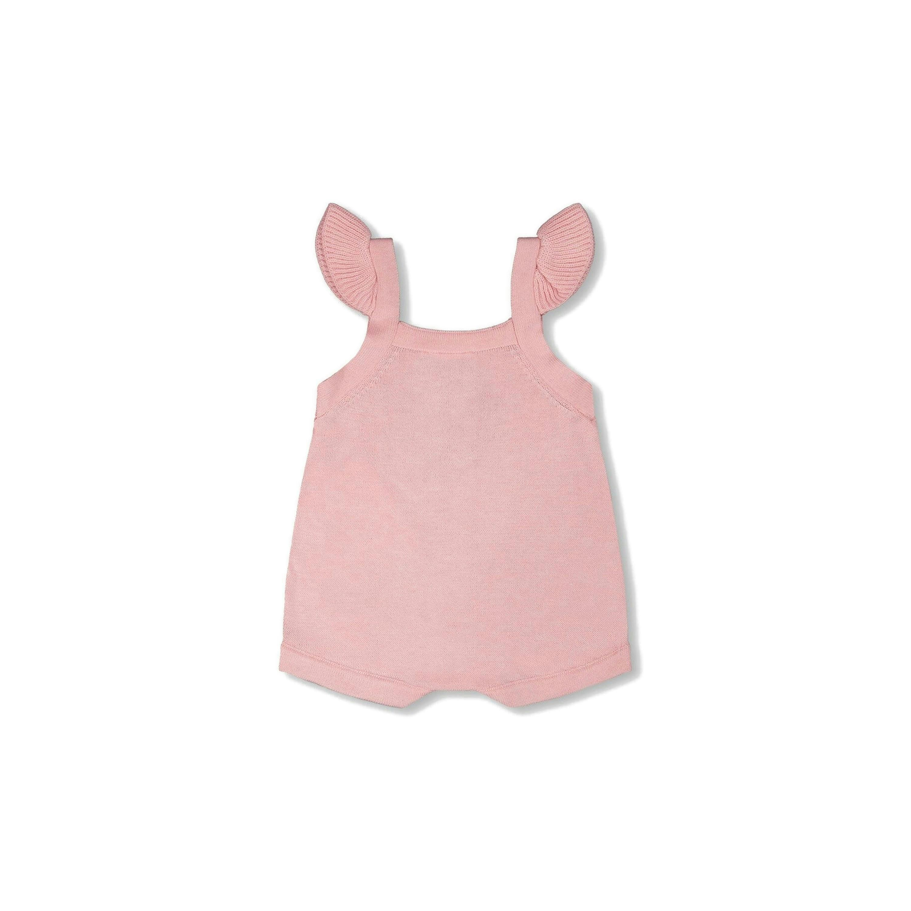 Knit Strawberry Romper Light Pink , view 3 of 4