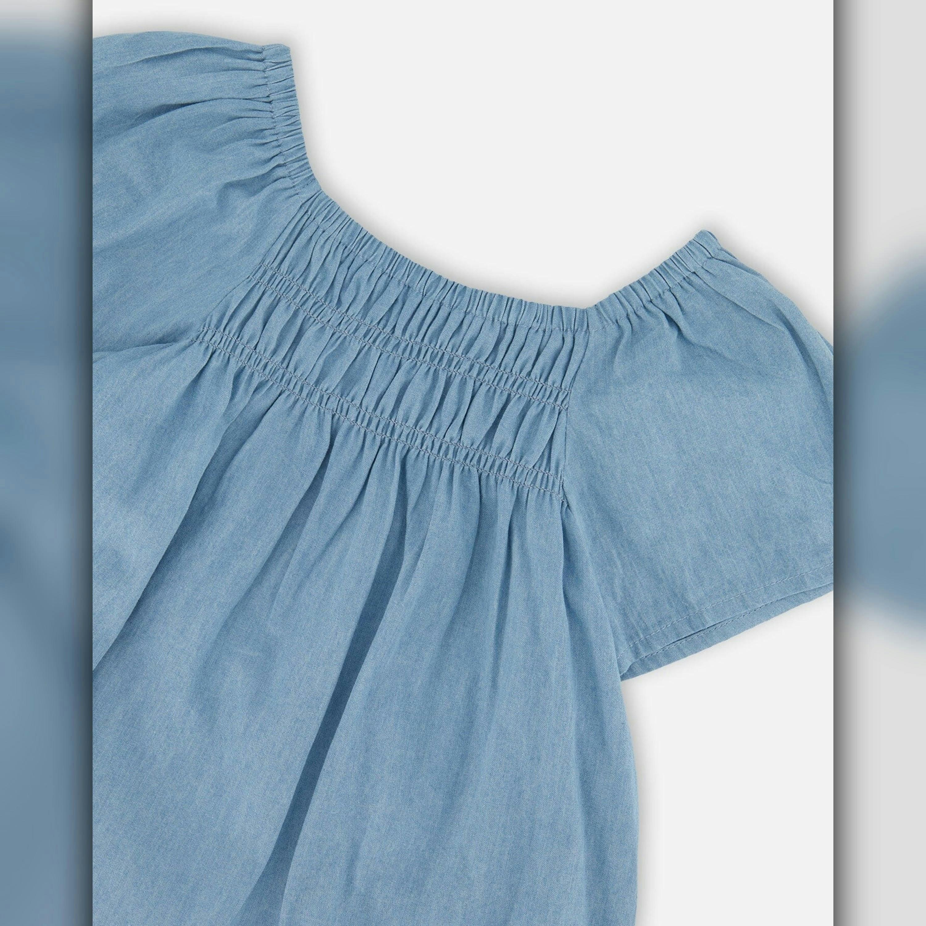 Blue Chambray Top , view 3 of 3