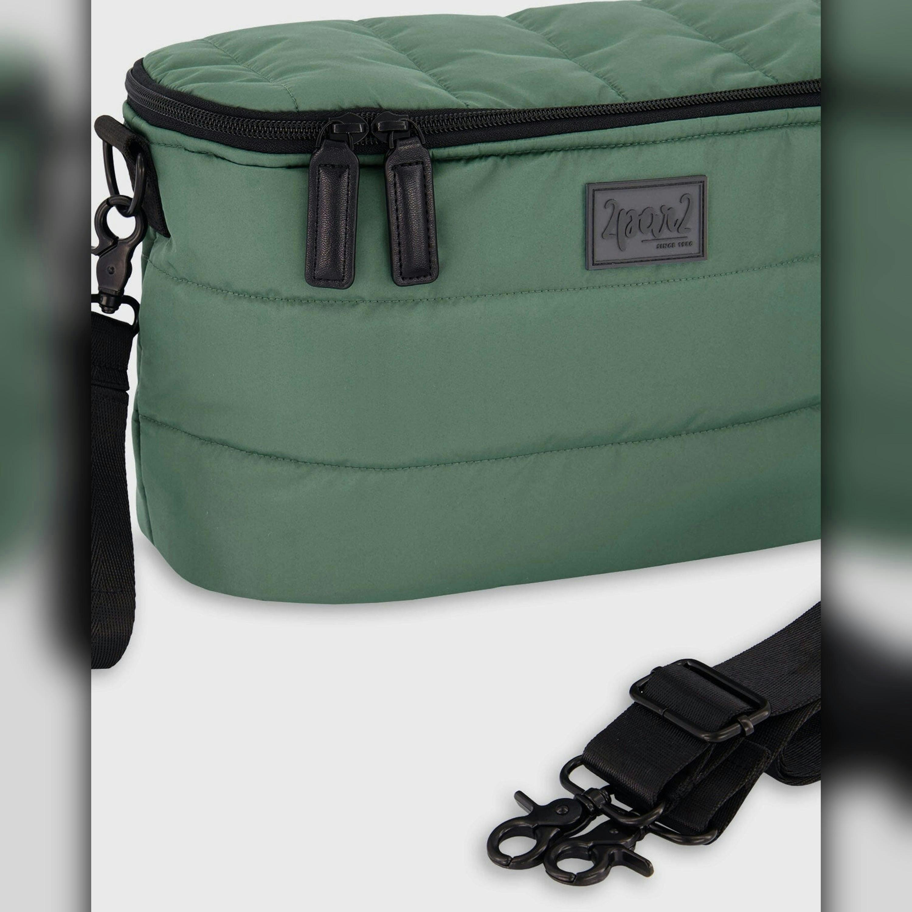 Mini Diaper Bag Dark Gray Green , view 3 of 3