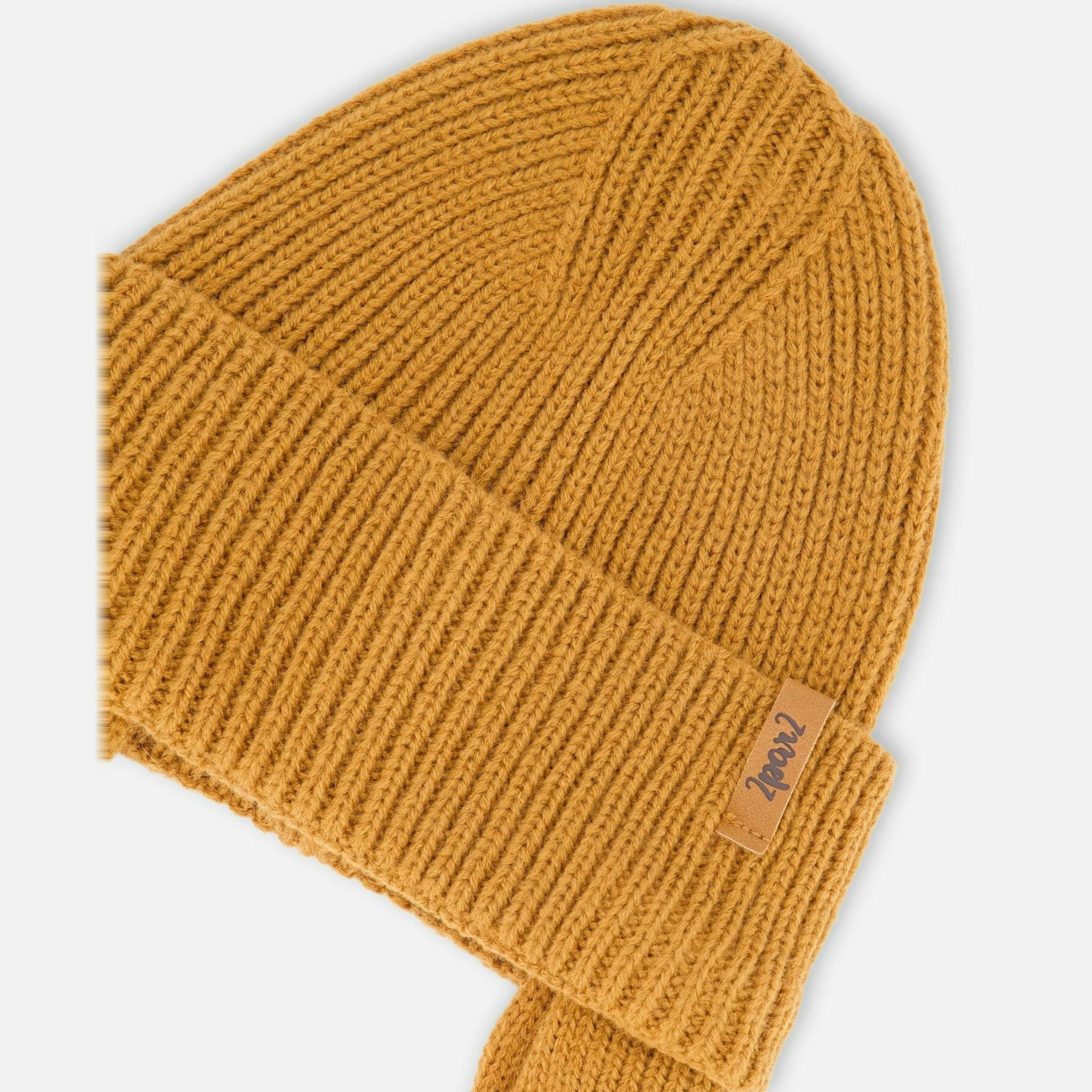 Baby Mid-Season Knit Hat Brown Pecan , view 3 of 3