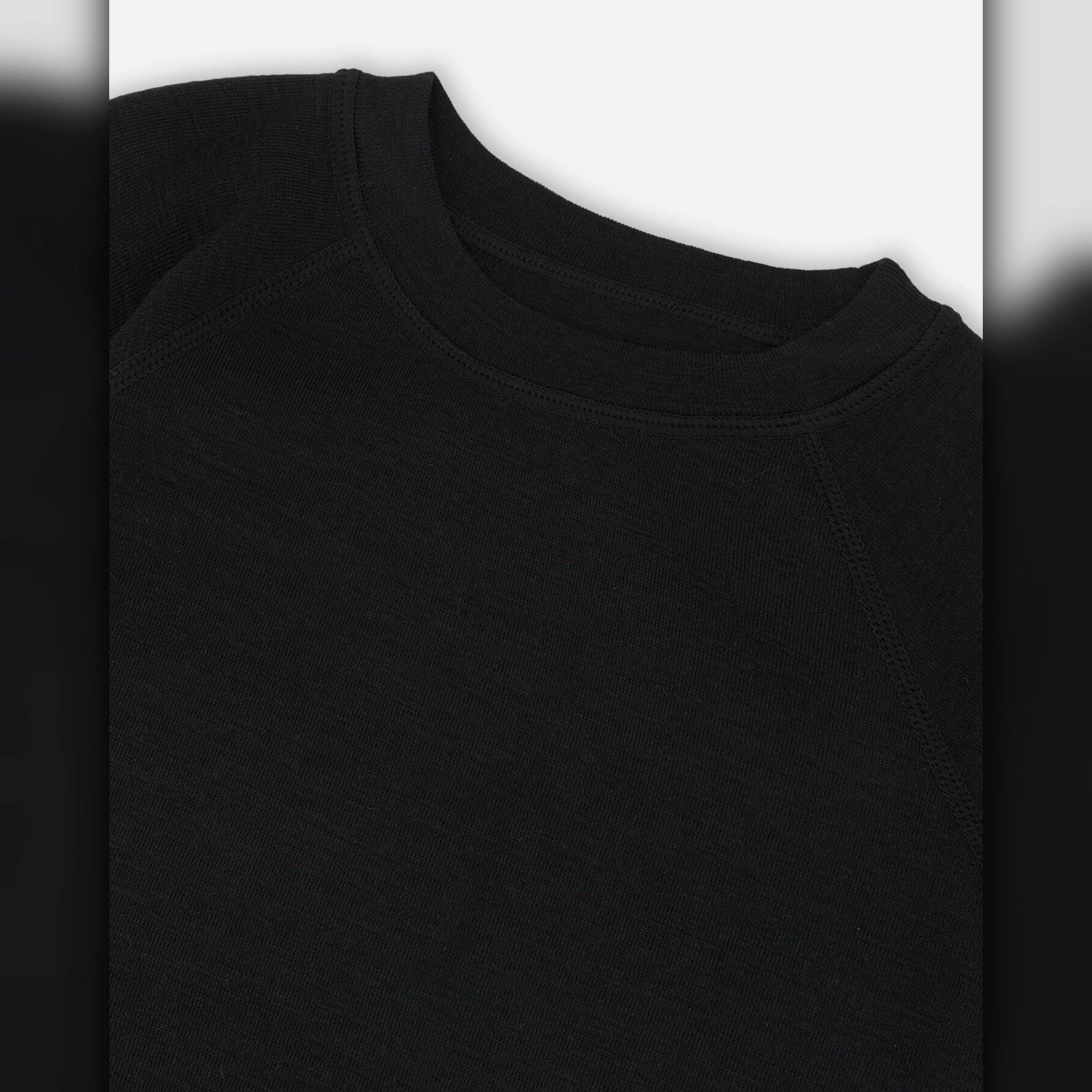 Merino Wool Base Layer Set Black , view 4 of 5