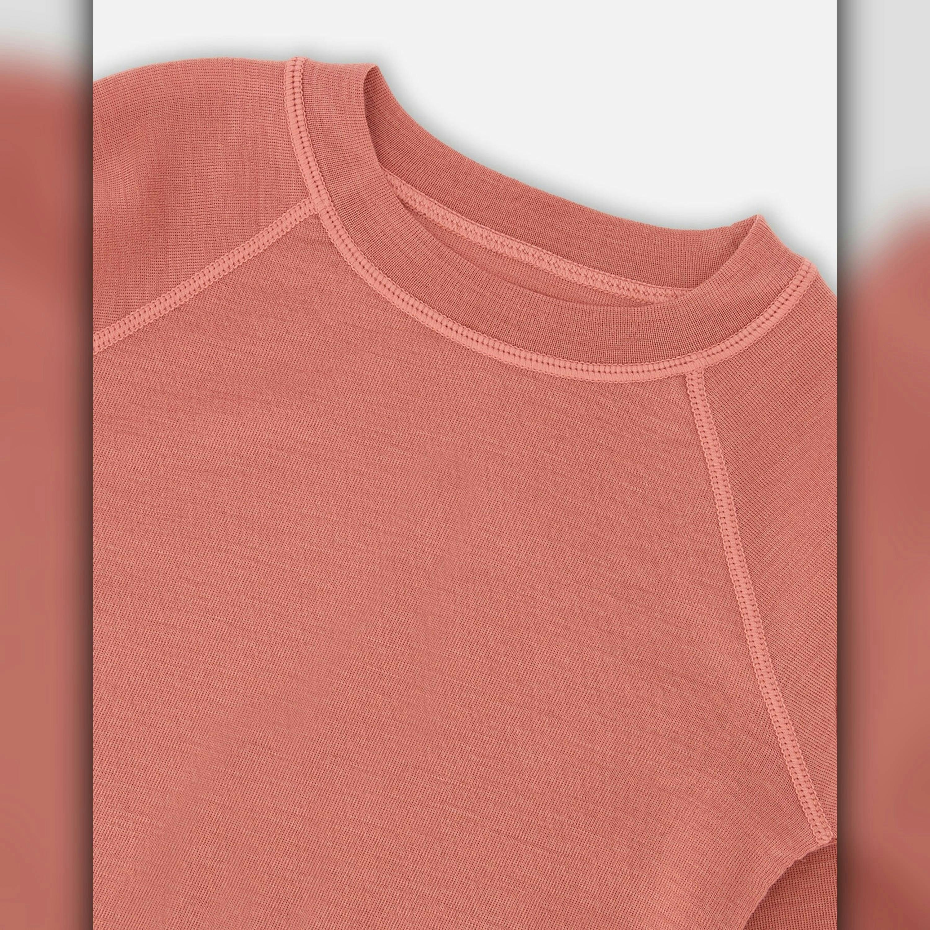Merino Wool Base Layer Set Dusty Pink , view 4 of 5