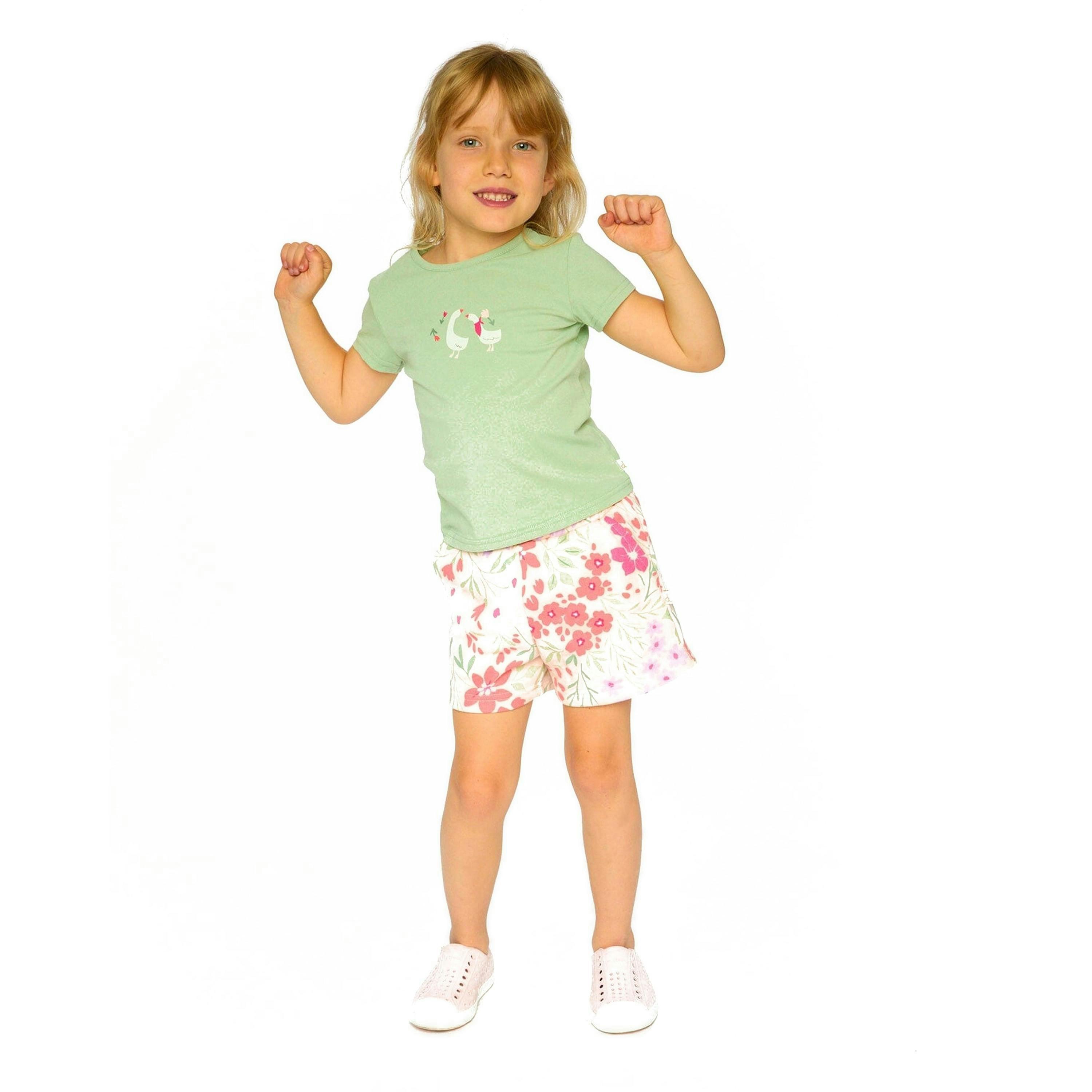 Organic Cotton Jersey T-Shirt Light Khaki Green , view 2 of 3