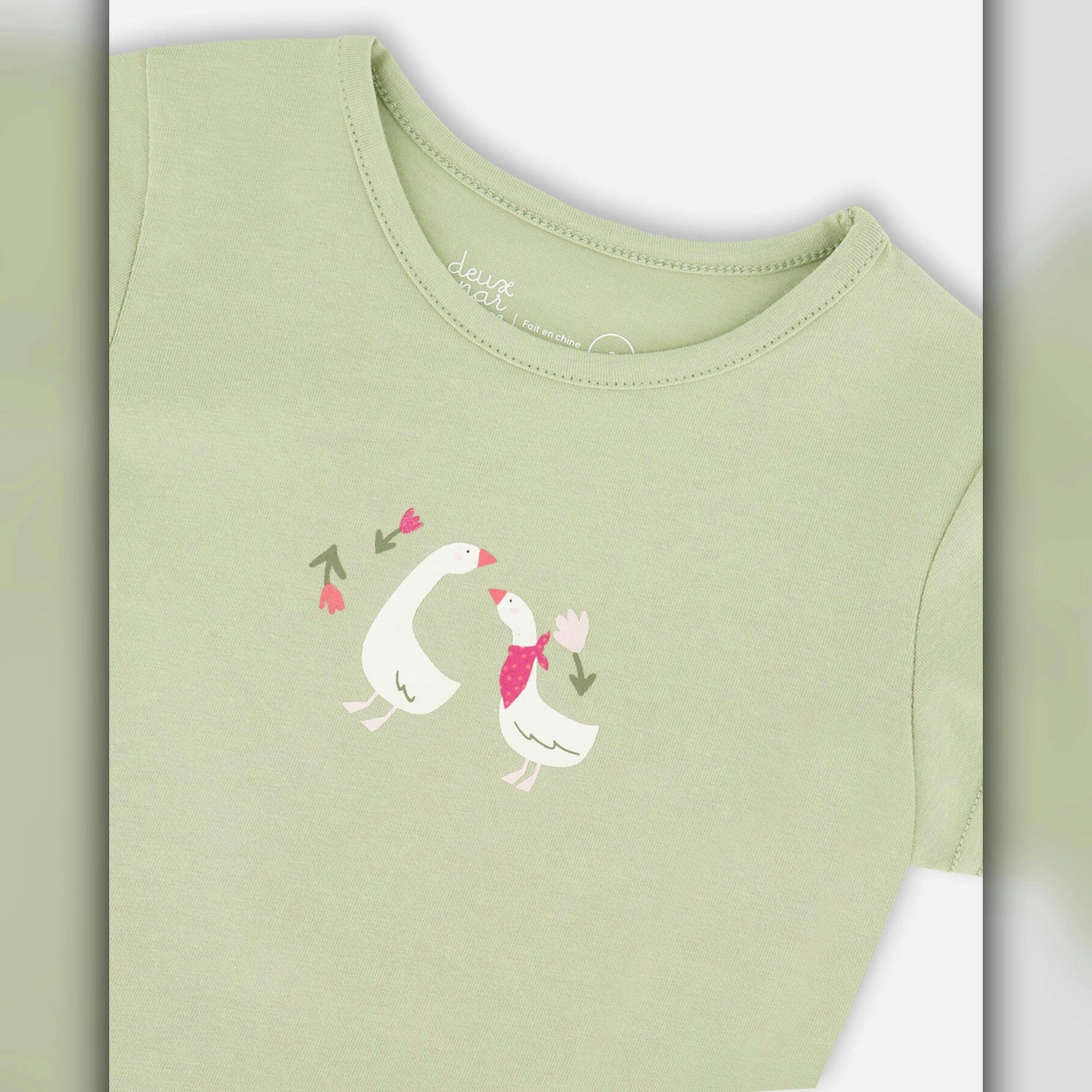 Organic Cotton Jersey T-Shirt Light Khaki Green , view 3 of 3
