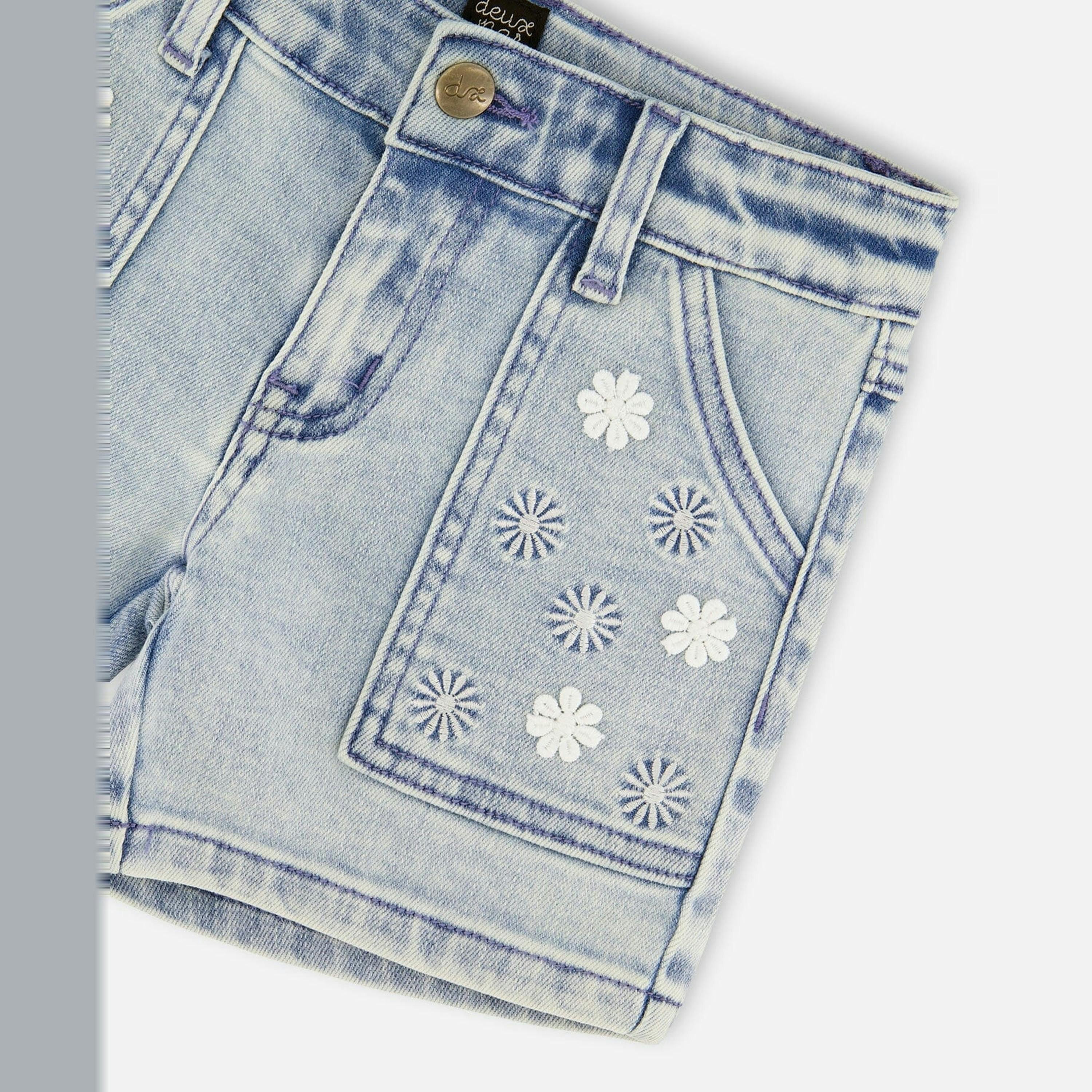 Light Blue Denim Shorts , view 4 of 4