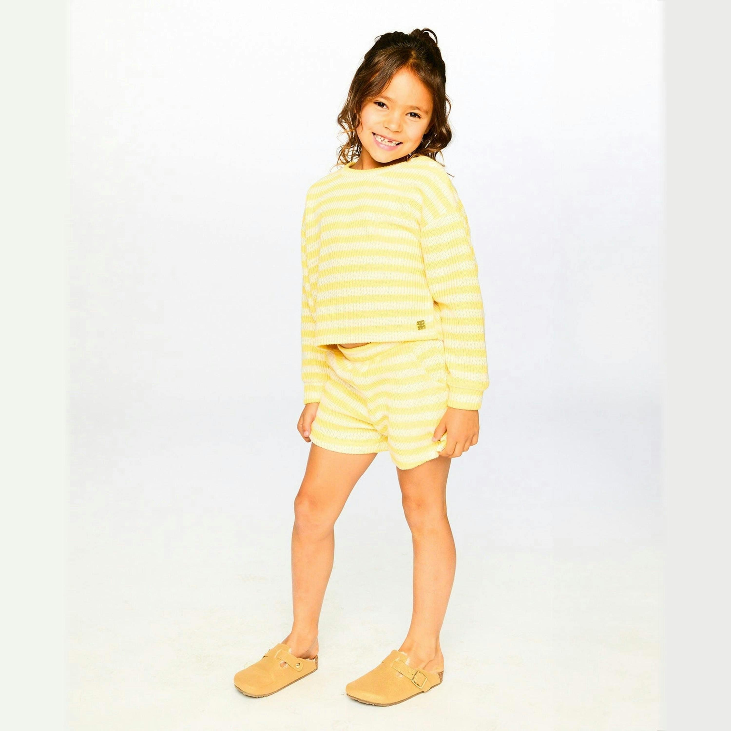 Striped Sweater Yellow And White , view 3 of 5
