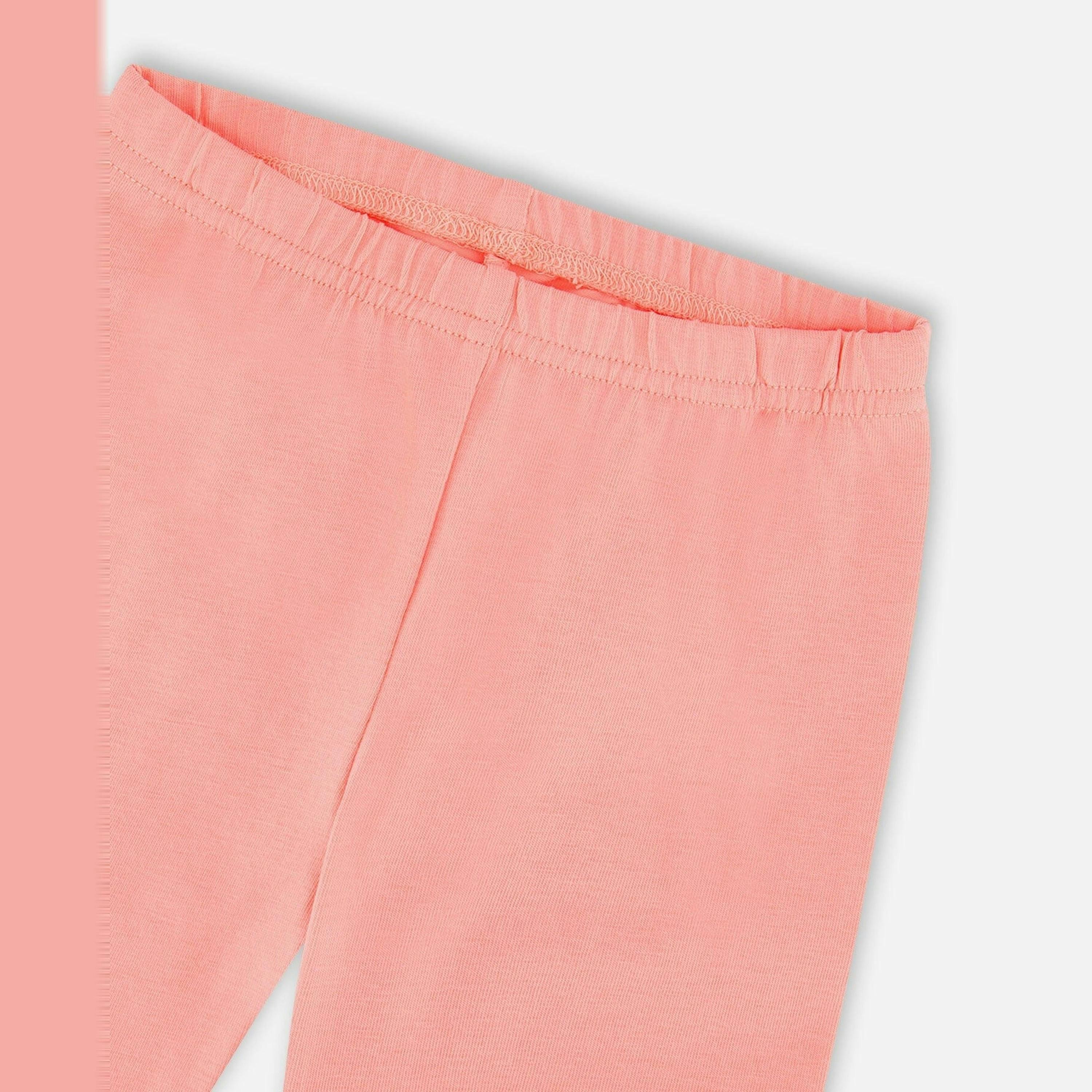 Tunic and Organic Cotton Capri Set Coral Gingham and Coral , view 5 of 5