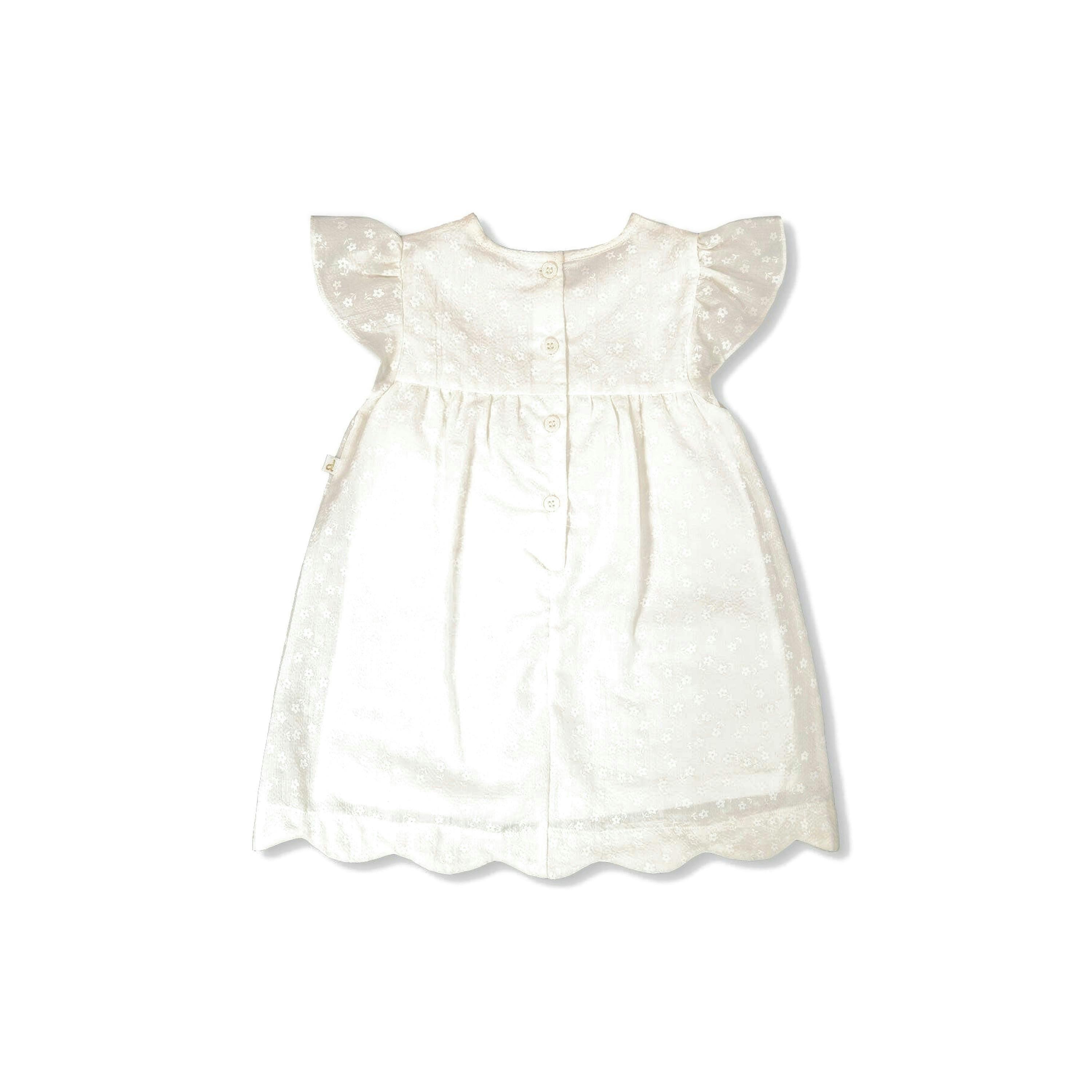 Printed Poplin Dress Off-White , view 3 of 4