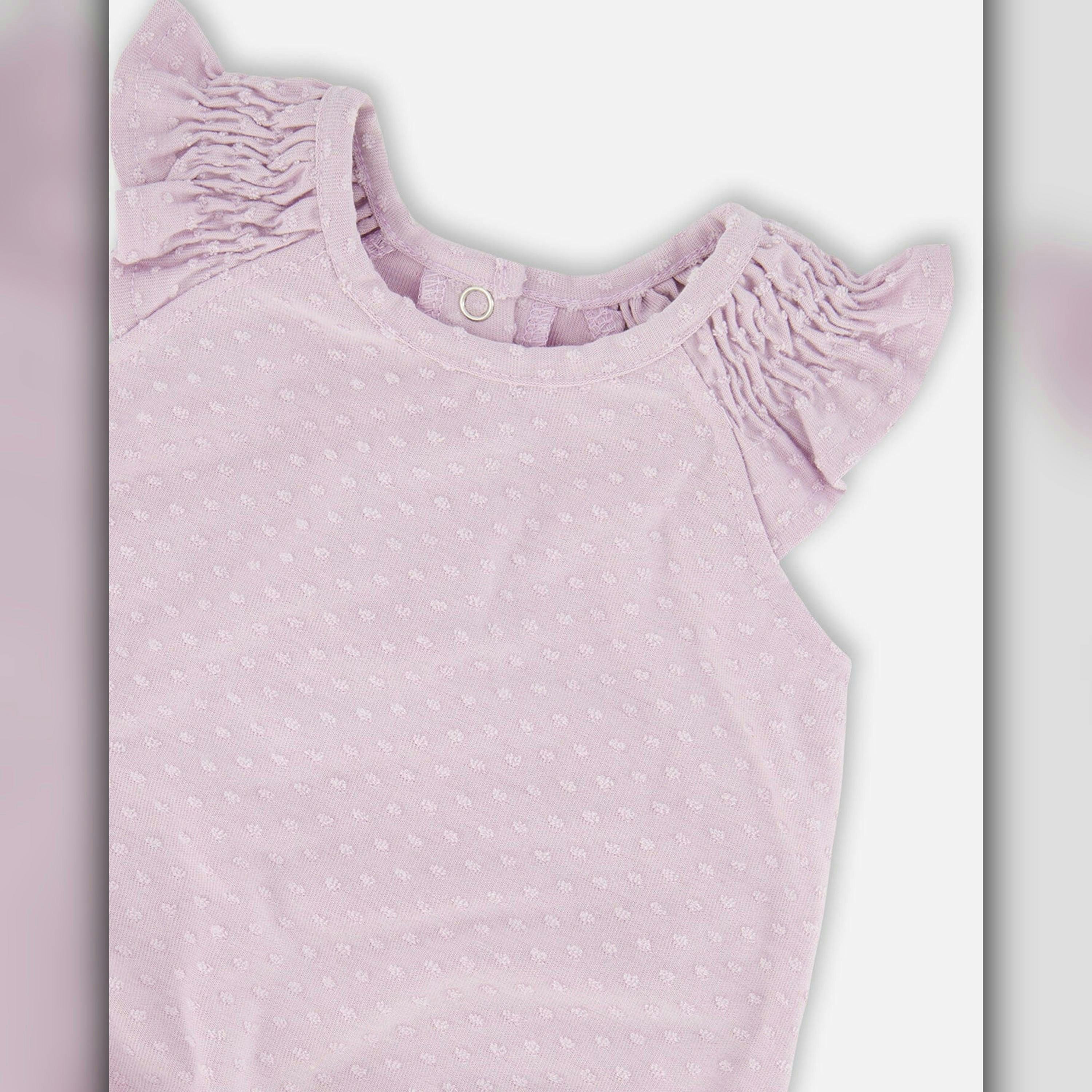 Jersey Romper Lavender , view 3 of 3