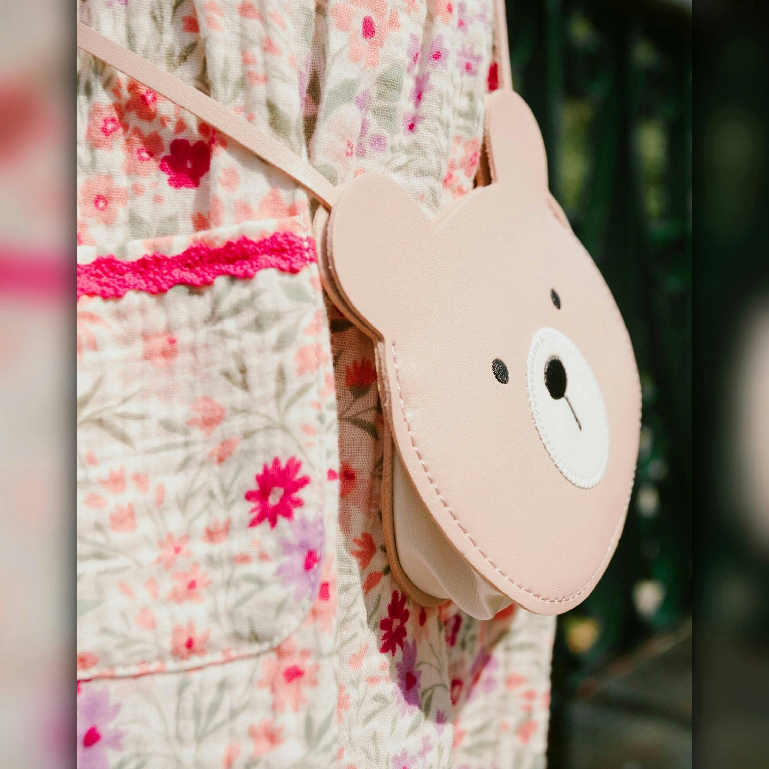 Teddy Bear Bag Dusty Pink , view 2 of 5