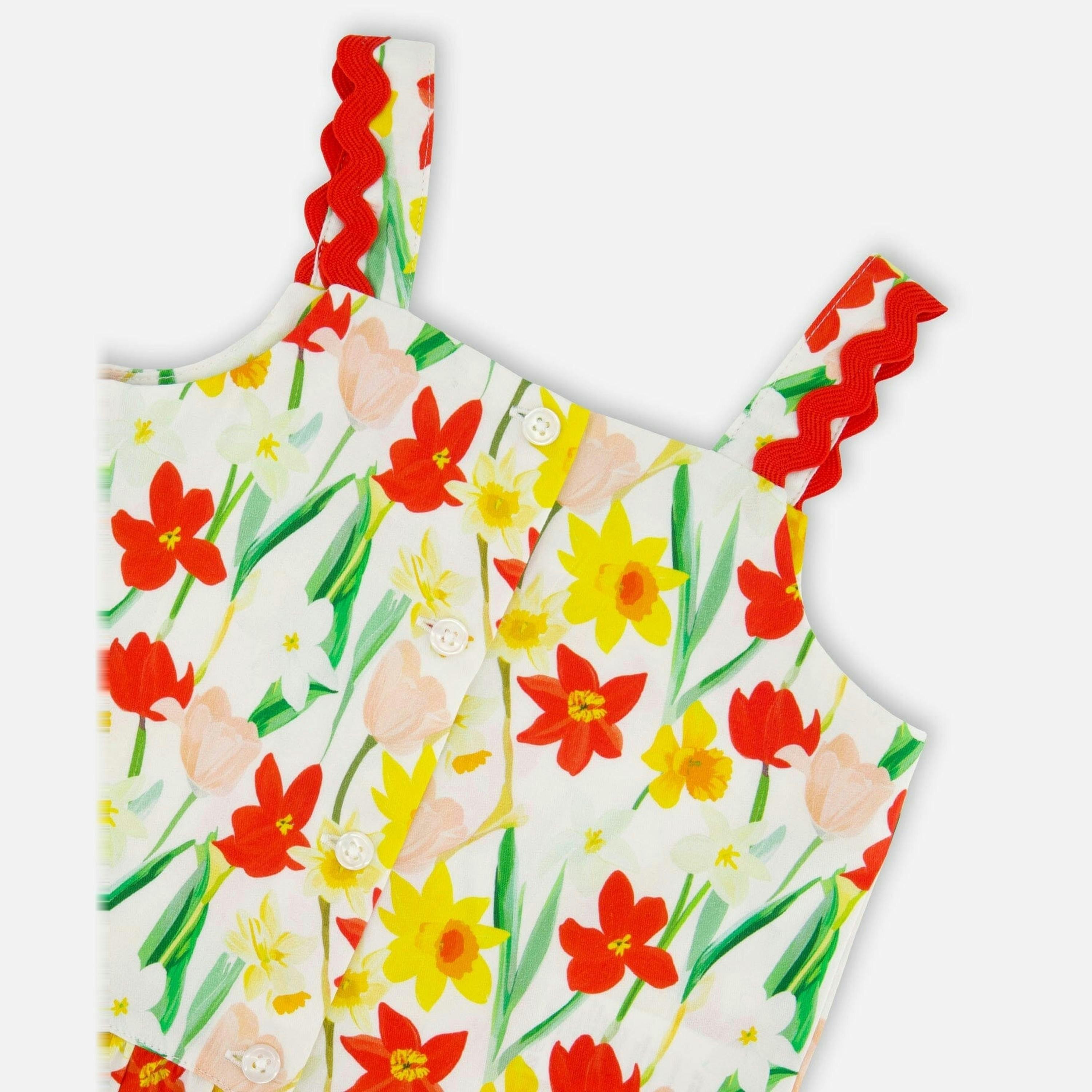 Viscose Top White Daffodil Print , view 4 of 4