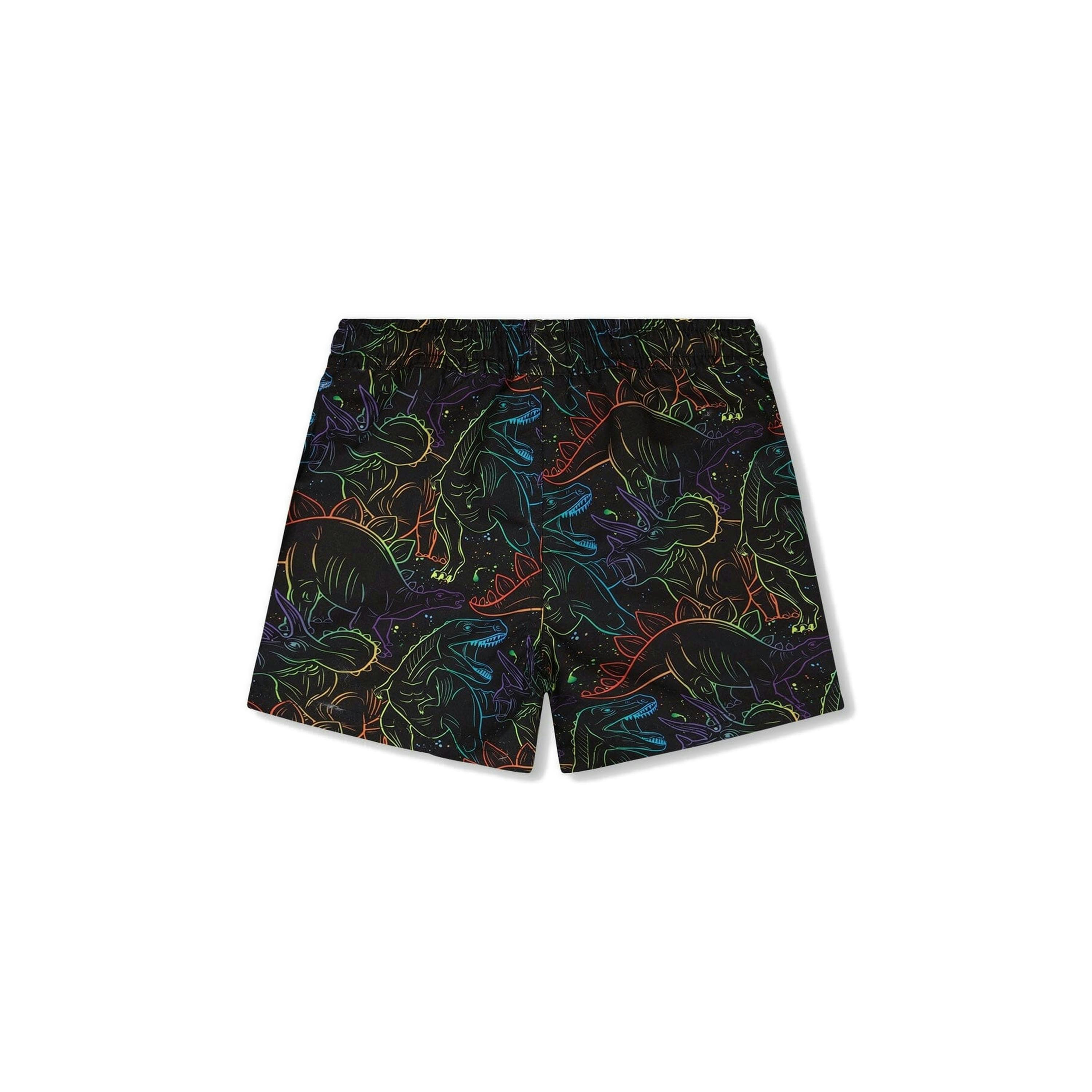 Swim Trunks Black Dinosaur Print , view 4 of 5