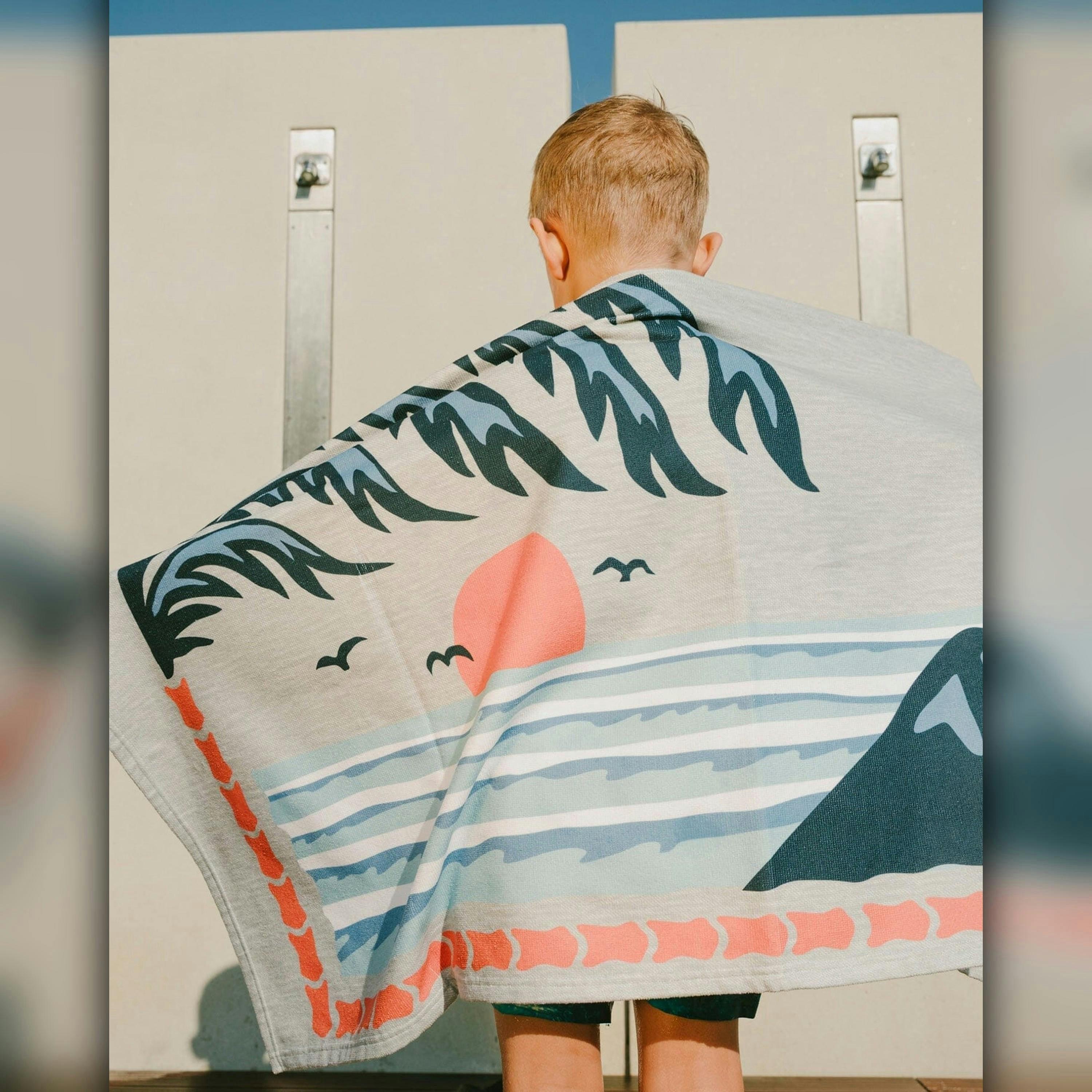 Beach Towel Gray , view 2 of 5