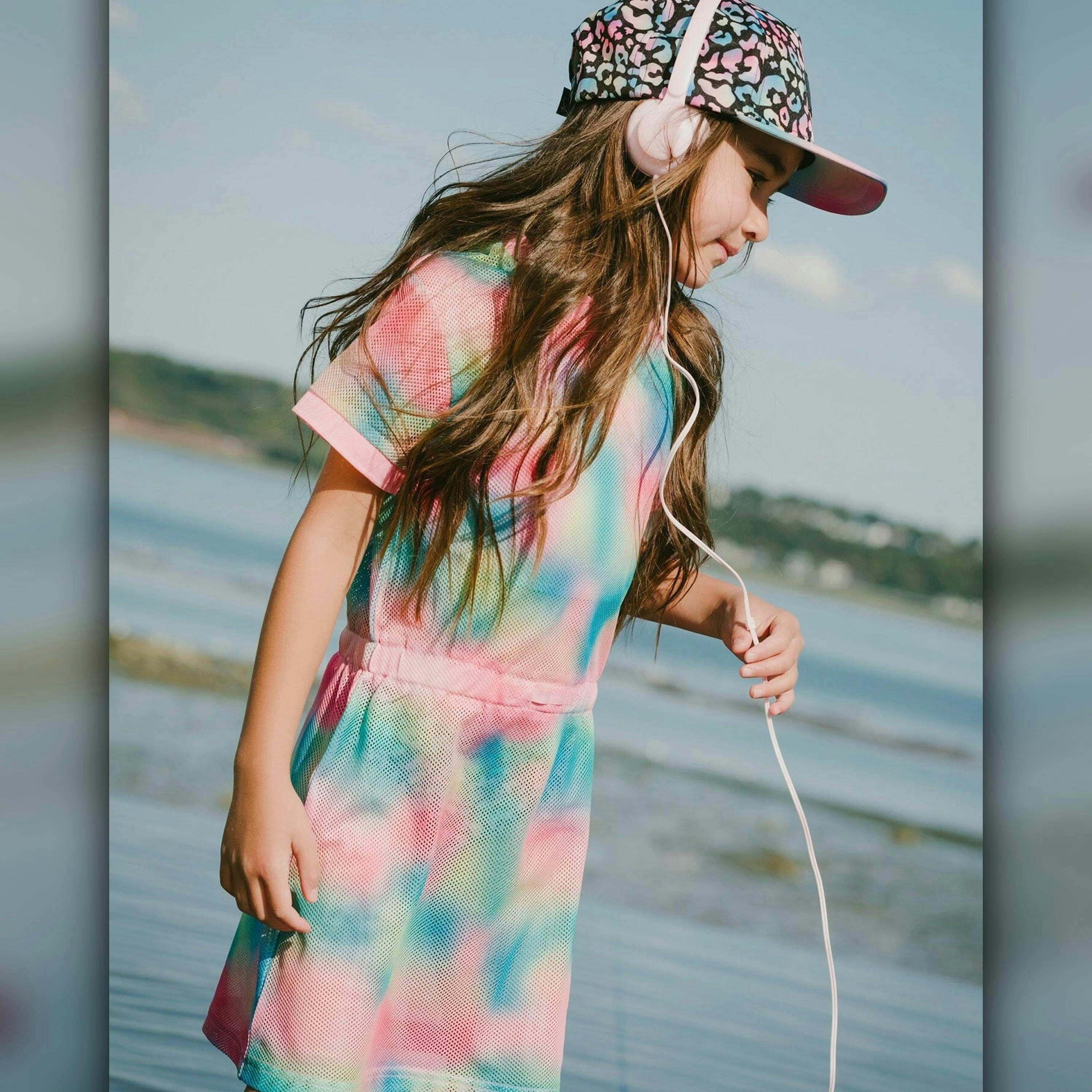 Mesh Beach Dress Multicolor , view 2 of 5