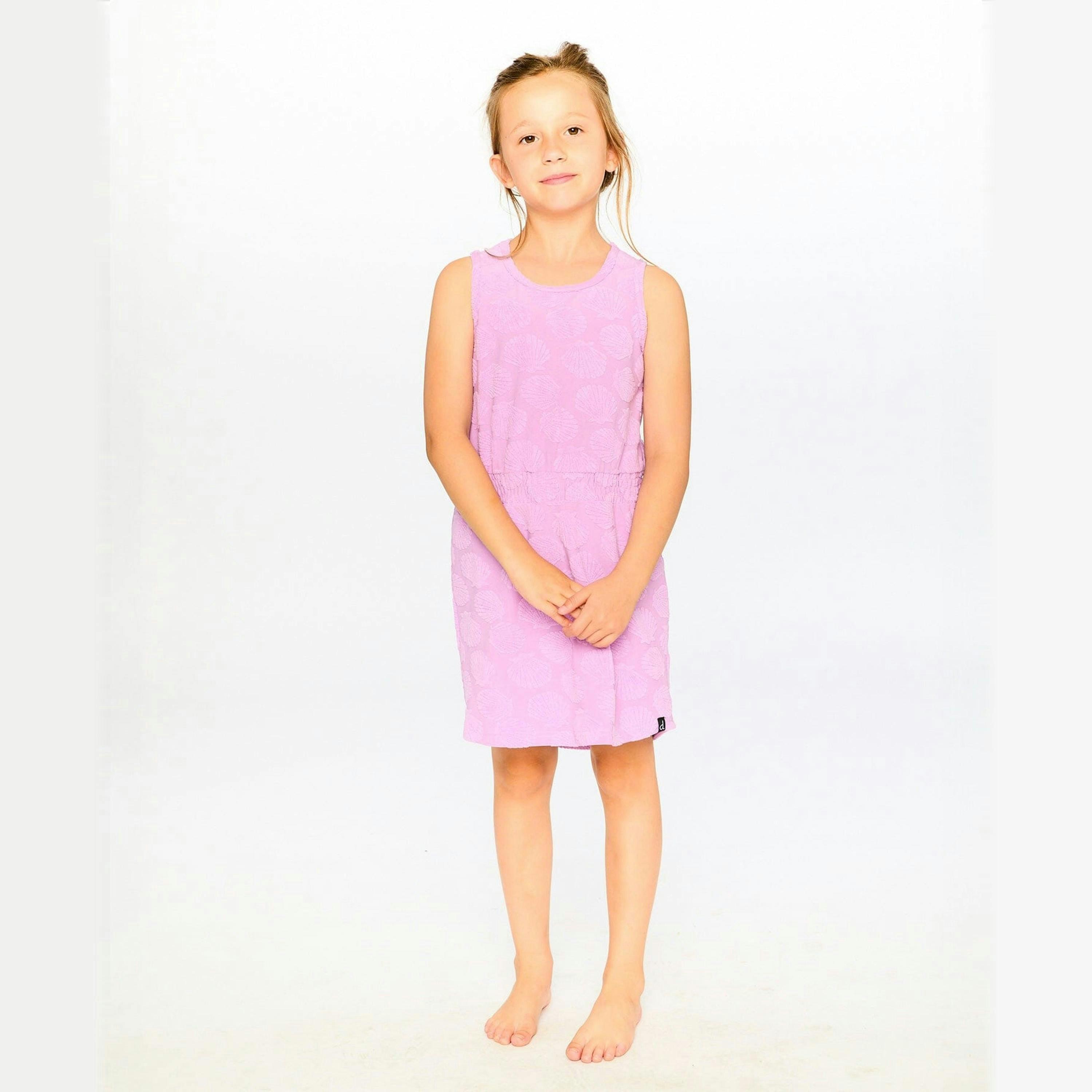 Terry Cloth Beach Dress Lilac , view 2 of 4