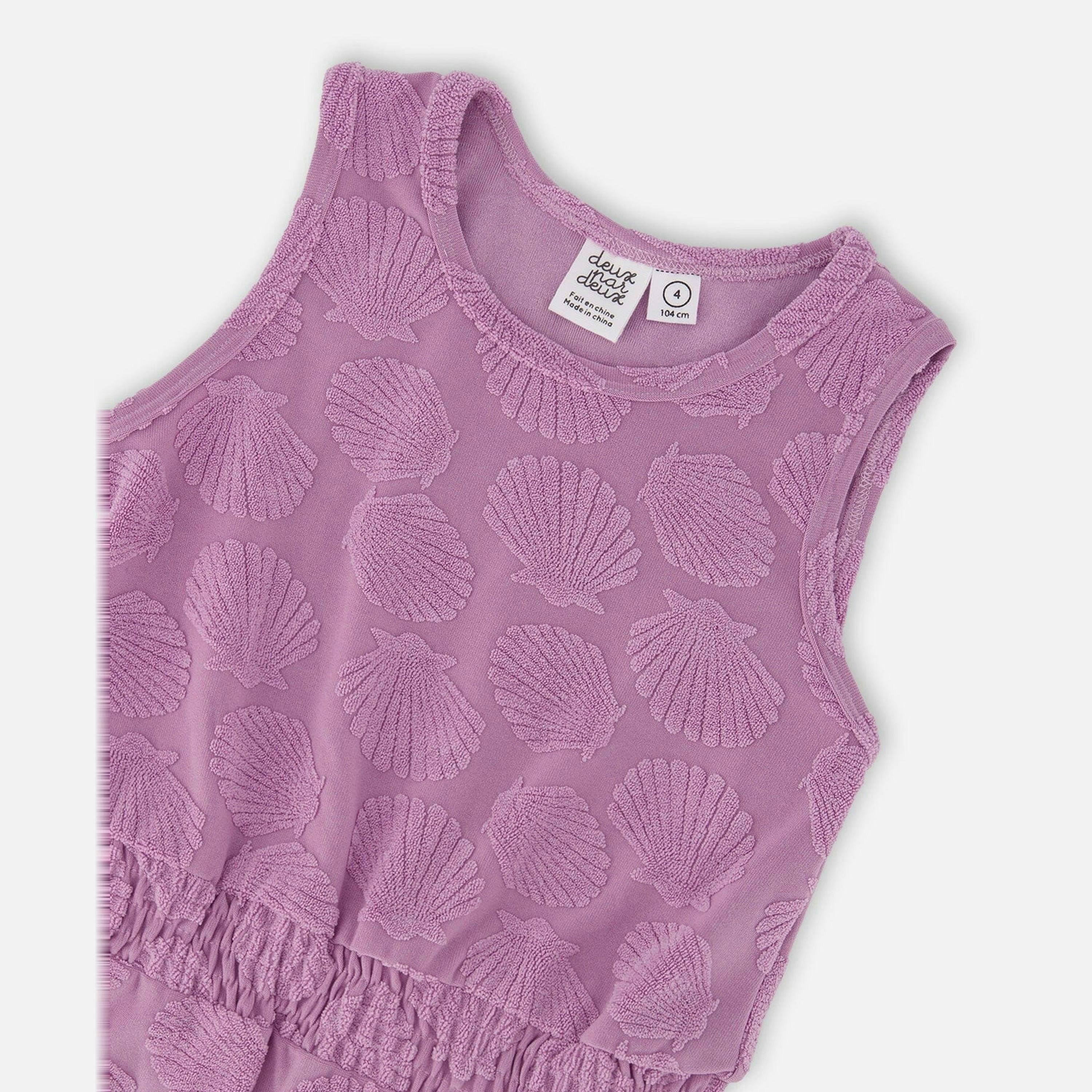 Terry Cloth Beach Dress Lilac , view 4 of 4