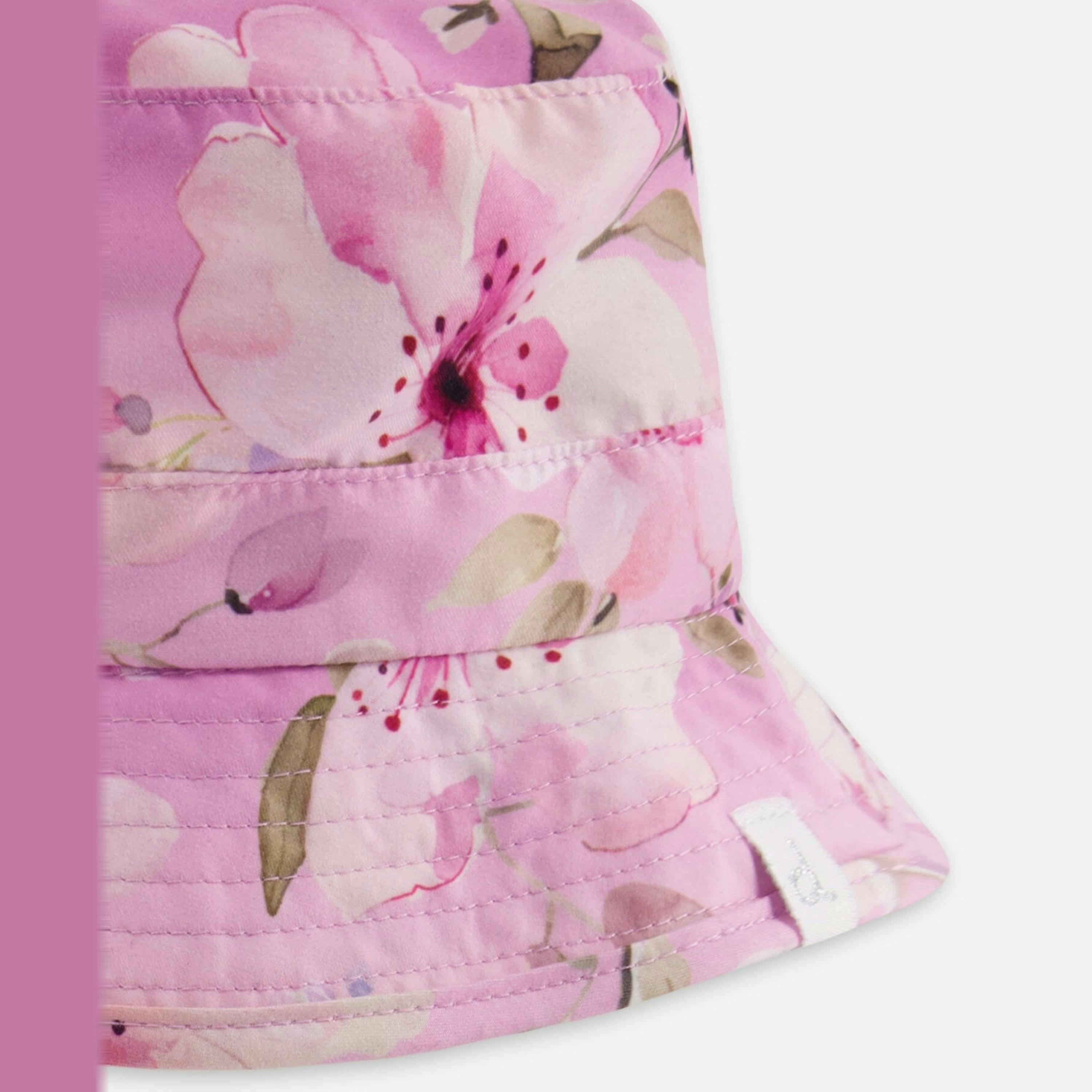 Beach Hat Purple Flower Print , view 4 of 4